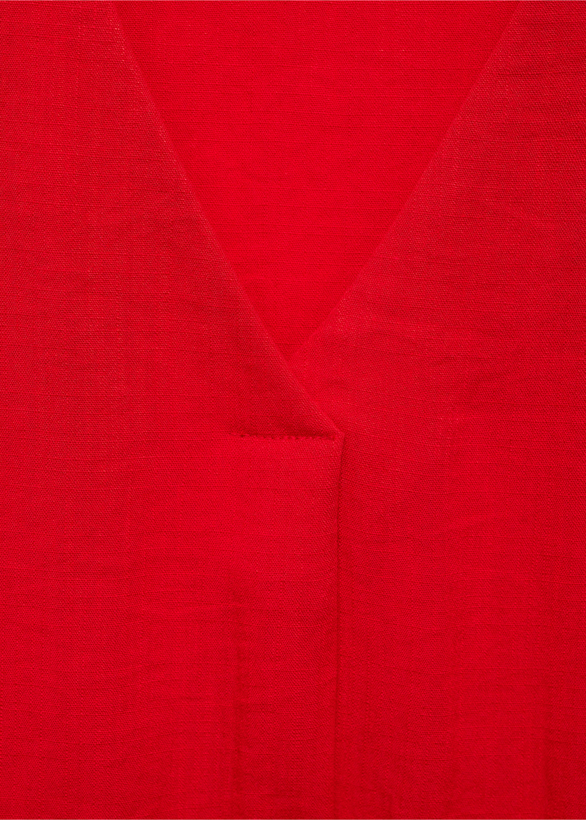 Robe poches ceinture - Détail de l'article 8, Rouge. Ref: 77023272-00.