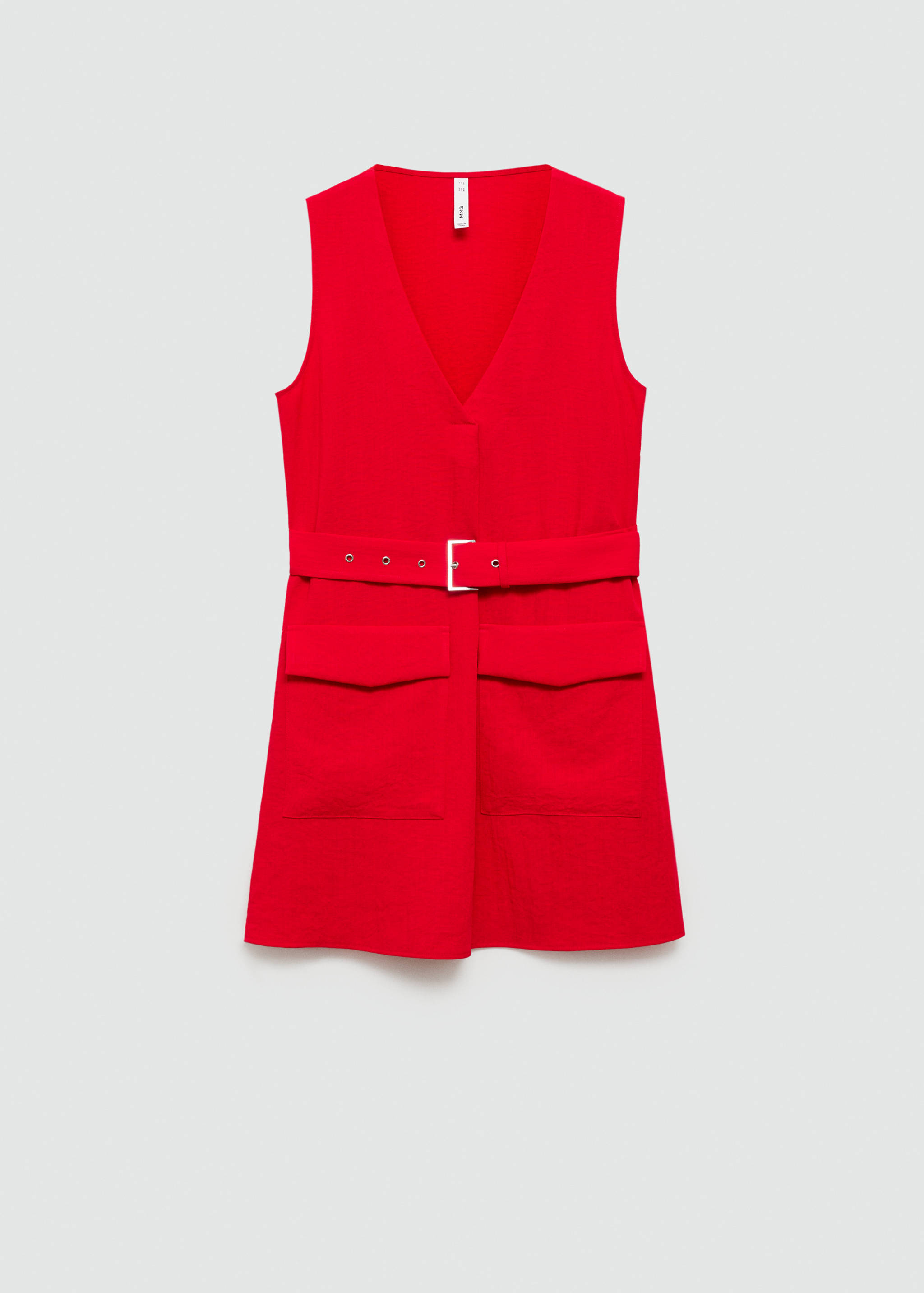 Vestido bolsillos cinturón - Artículo sin modelo