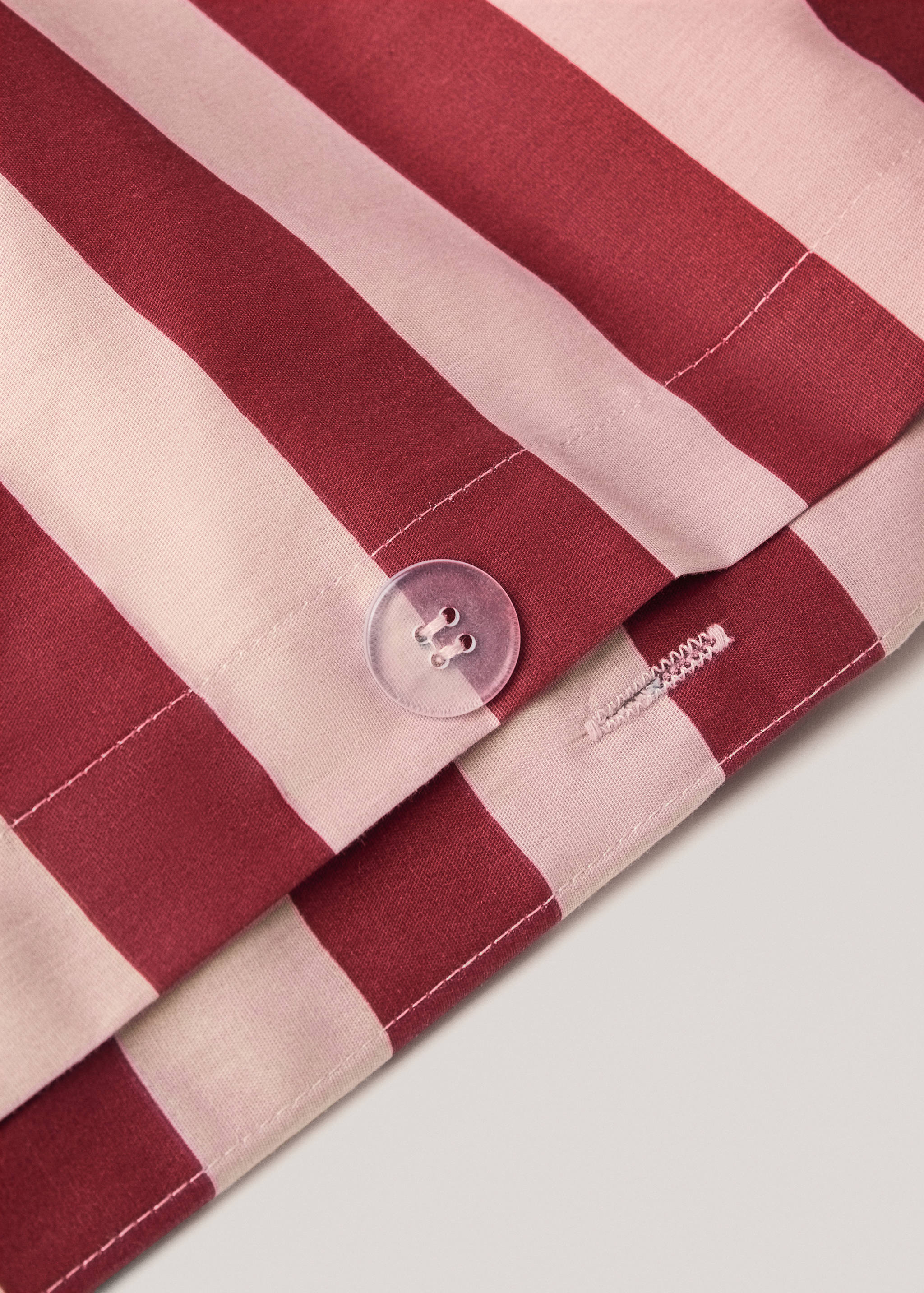 Percale cotton Kodak-striped duvet cover for 180cm bed - Details of the article 1