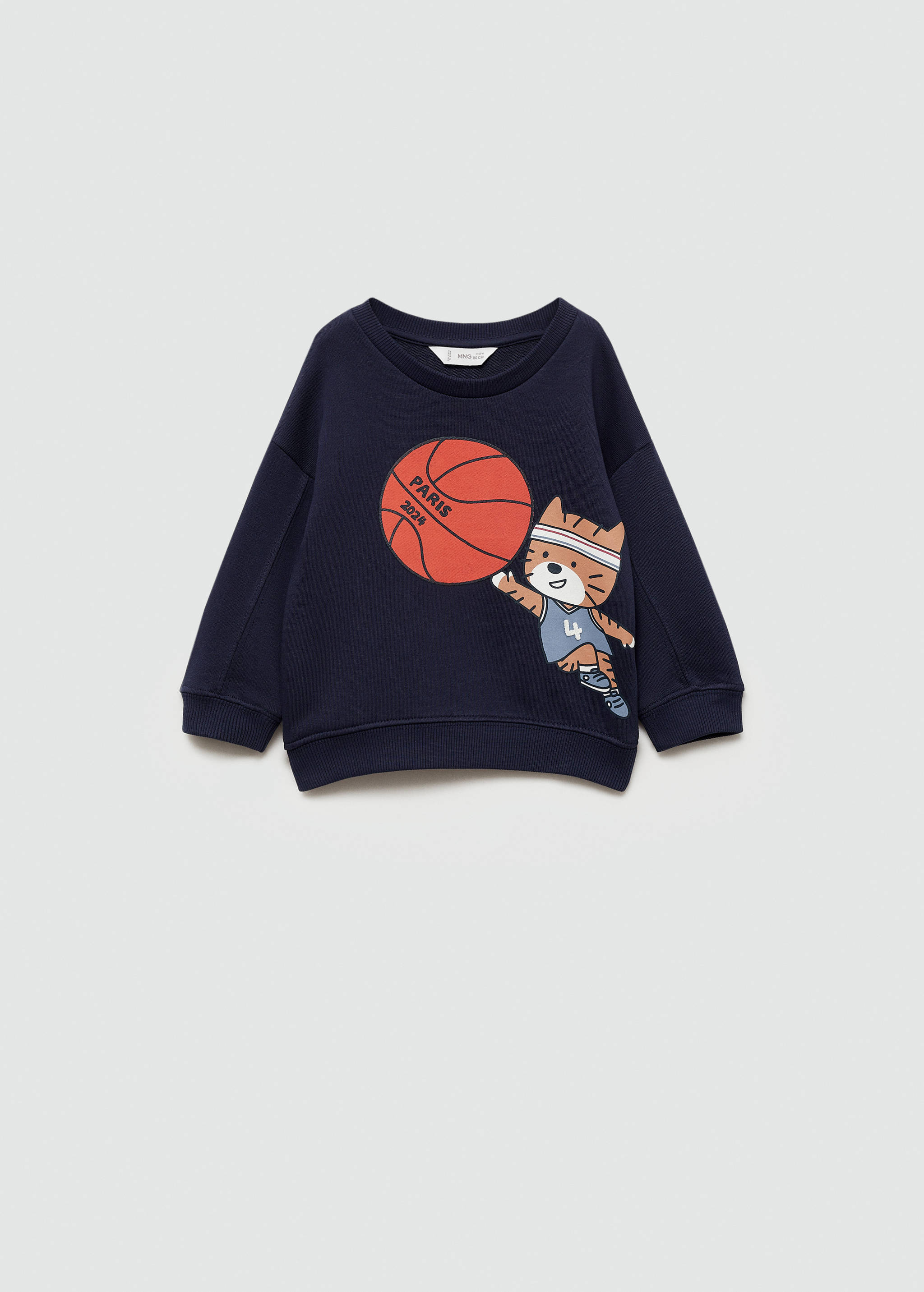 Sweat-shirt coton imprimé - Article sans modèle