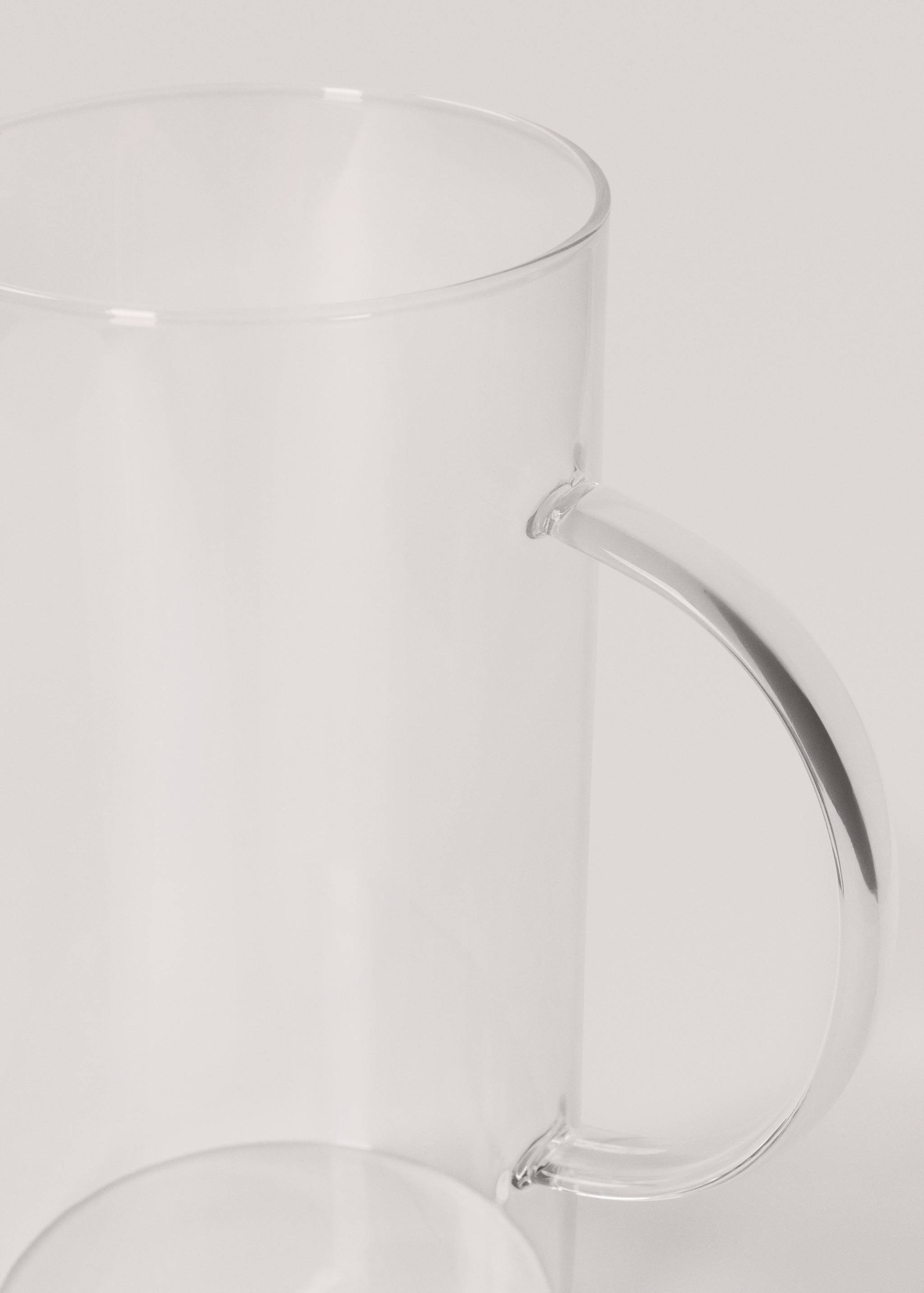 Large borosilicate jug with design and handle - Details of the article 1