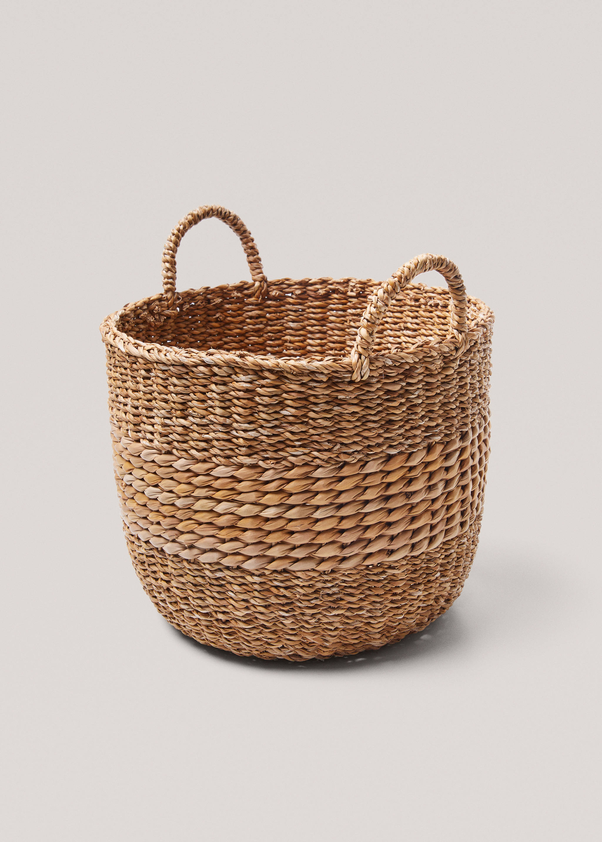 Natural fibers round basket 40x30cm - Details of the article 1