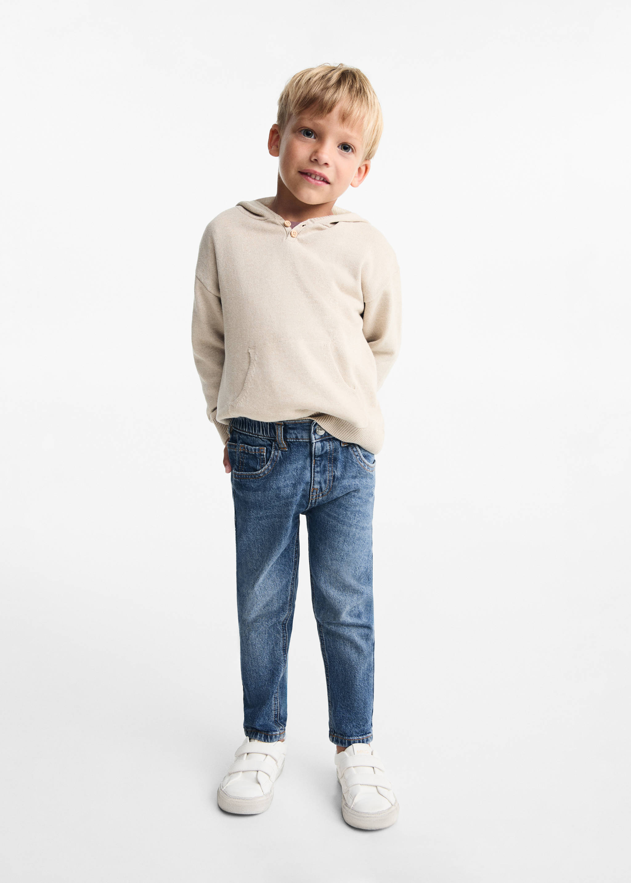 Drawstring waist jeans - General plane