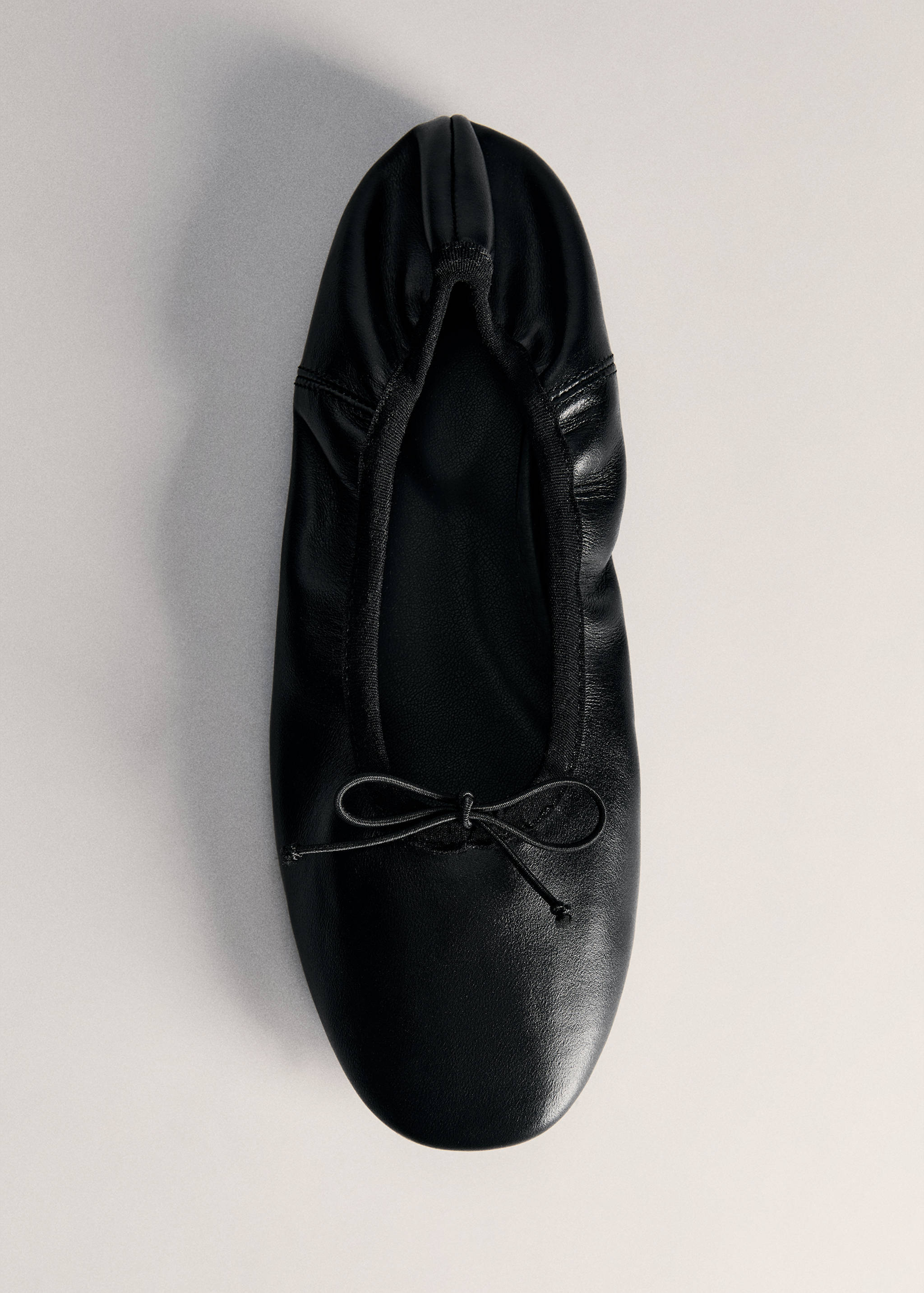 Leather ballet flats with bow - Details of the article 5