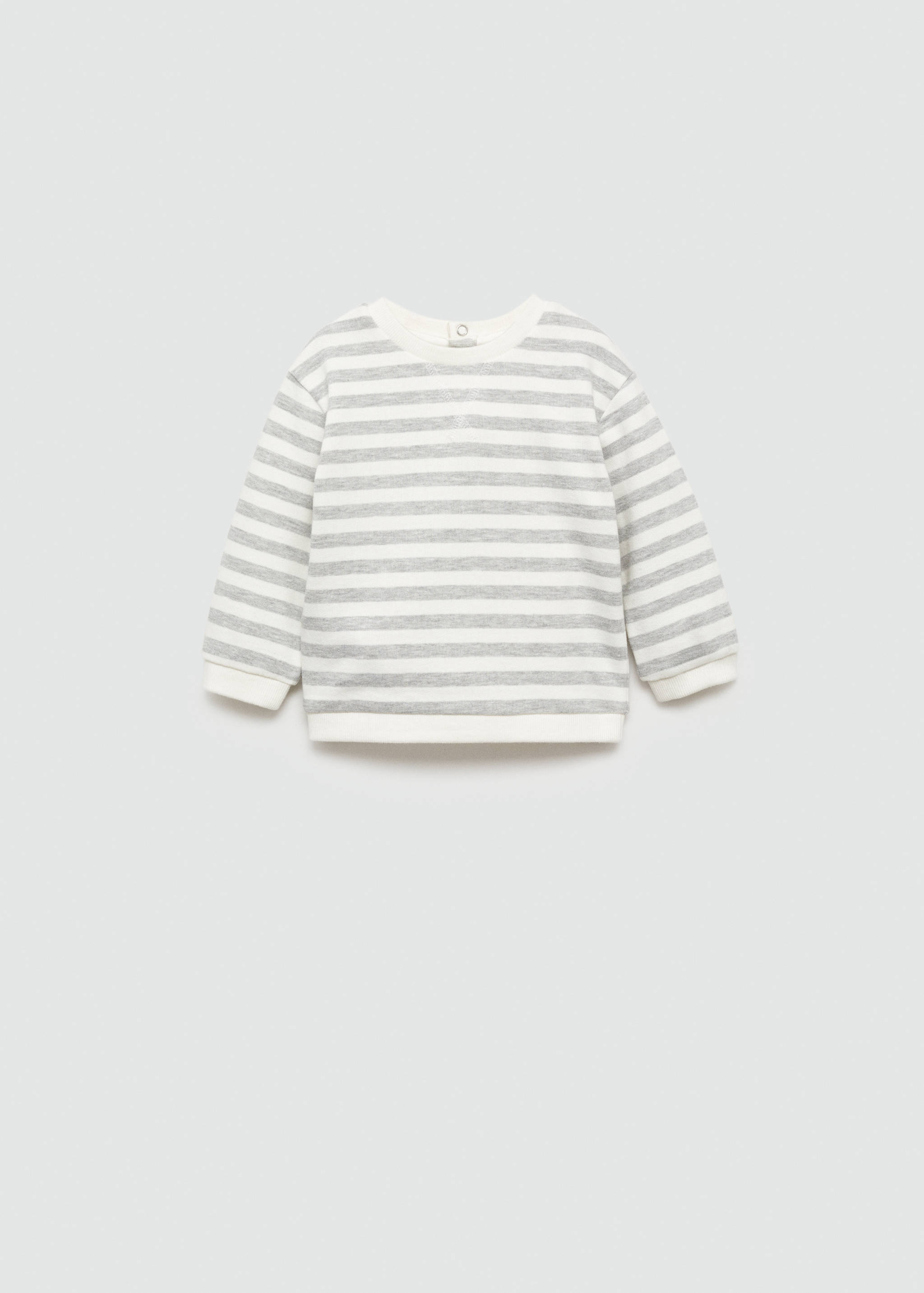 Striped cotton-blend sweatshirt - Article without model