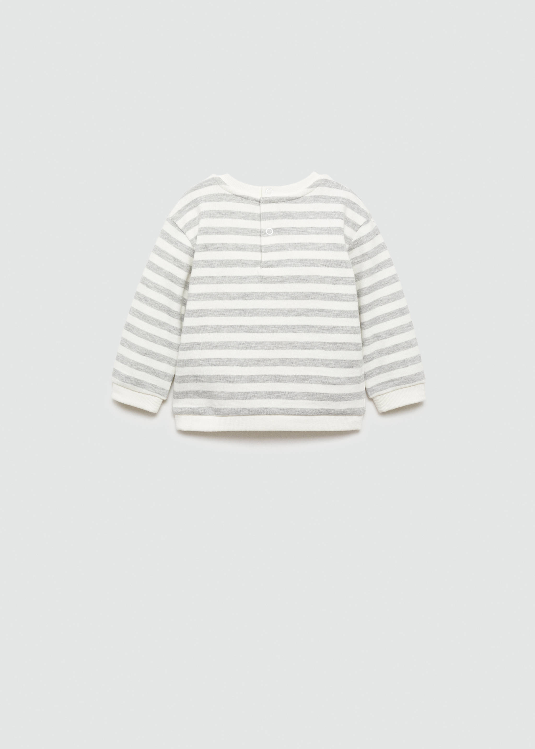 Striped cotton-blend sweatshirt - Reverse of the article
