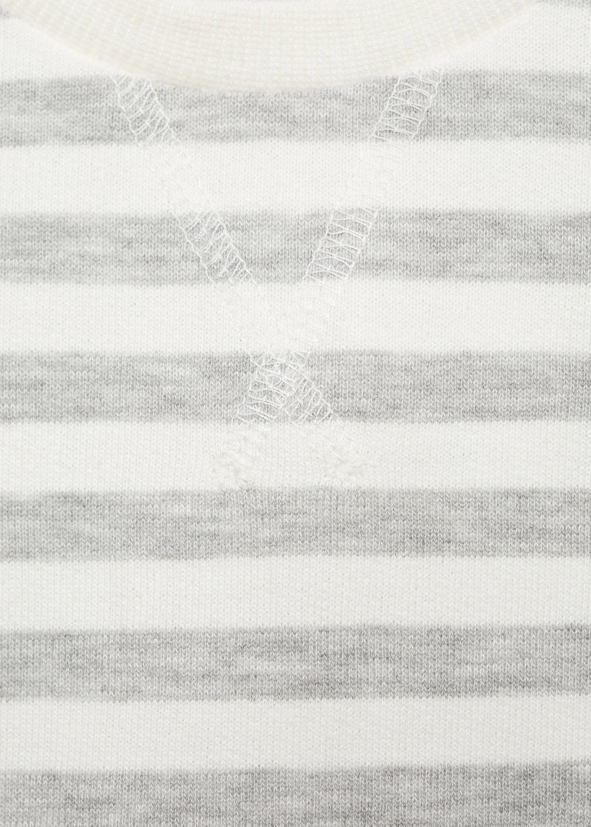Striped cotton-blend sweatshirt - Details of the article 0
