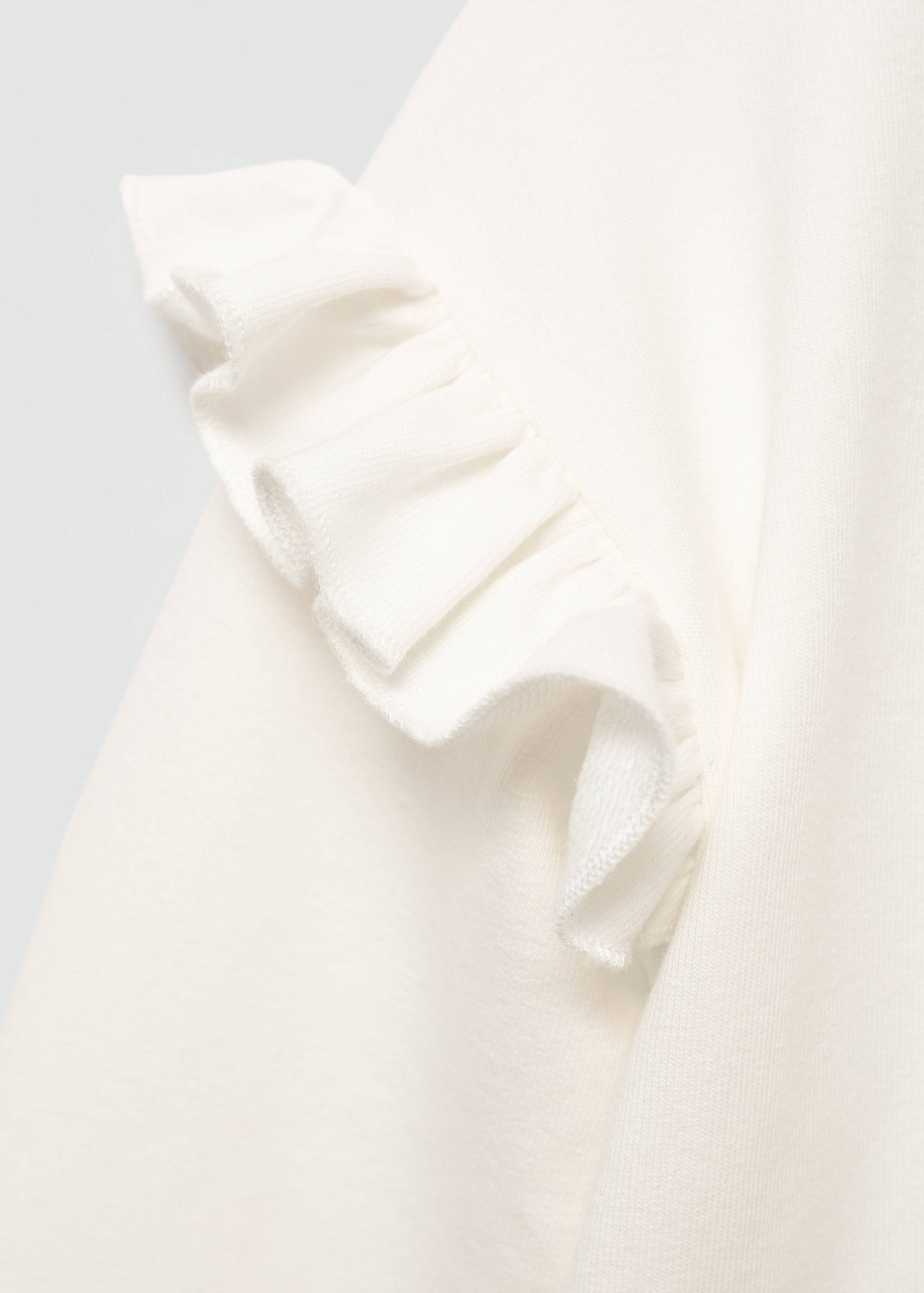 Ruffled cotton sweatshirt - Details of the article 8