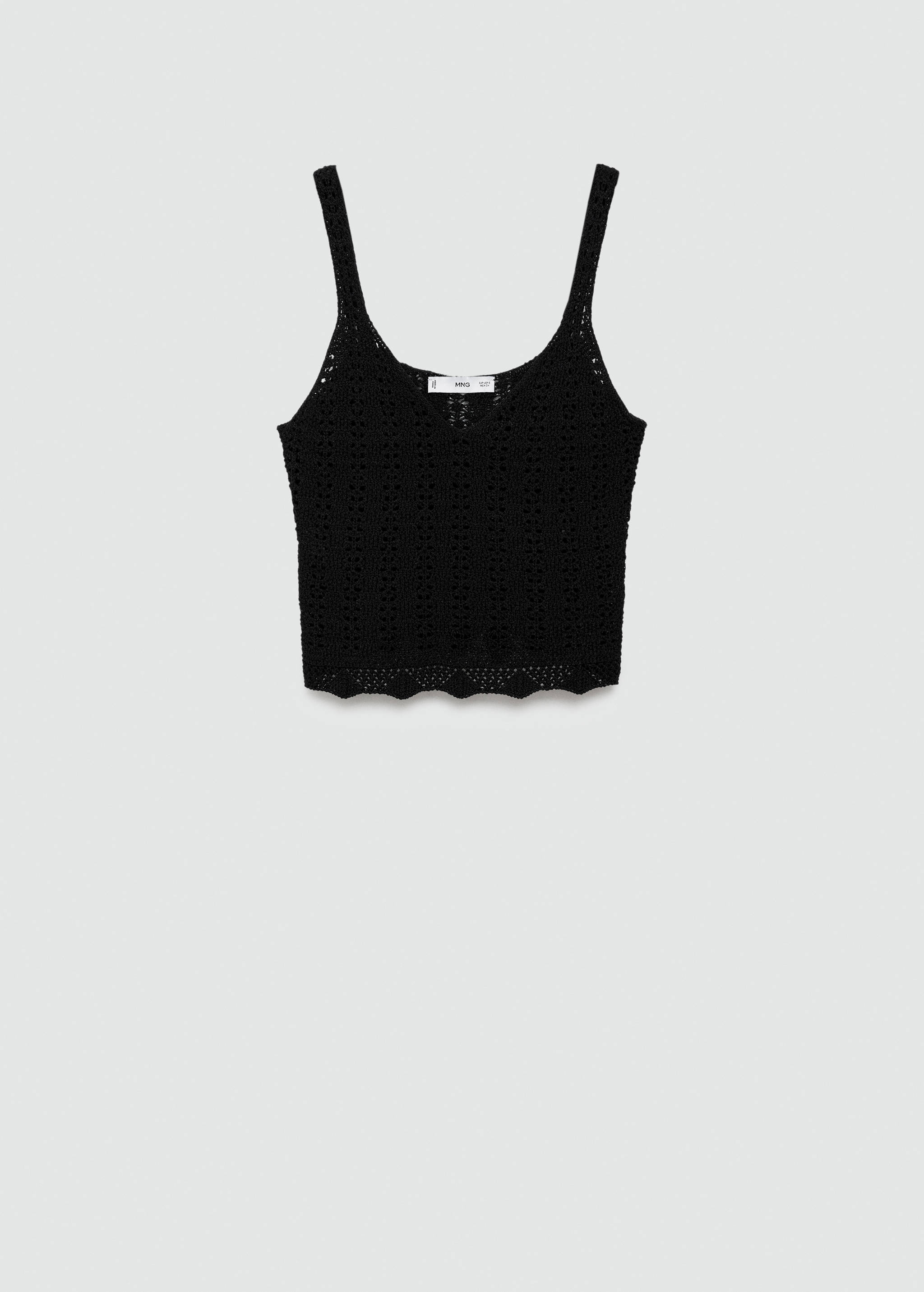 Knitted cropped top - Article without model
