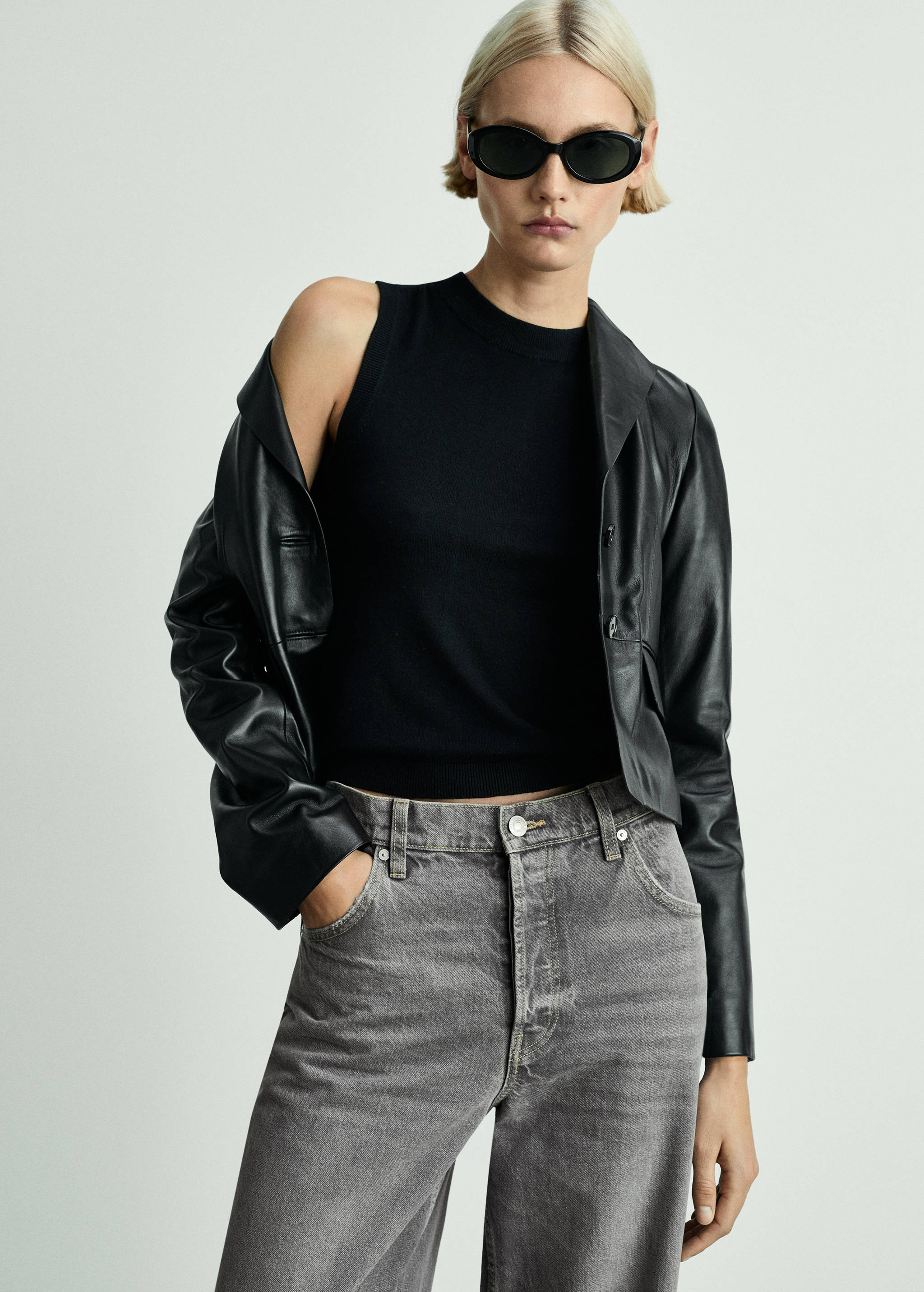 Jeans wideleg loose tiro medio - Detalle del artículo 1