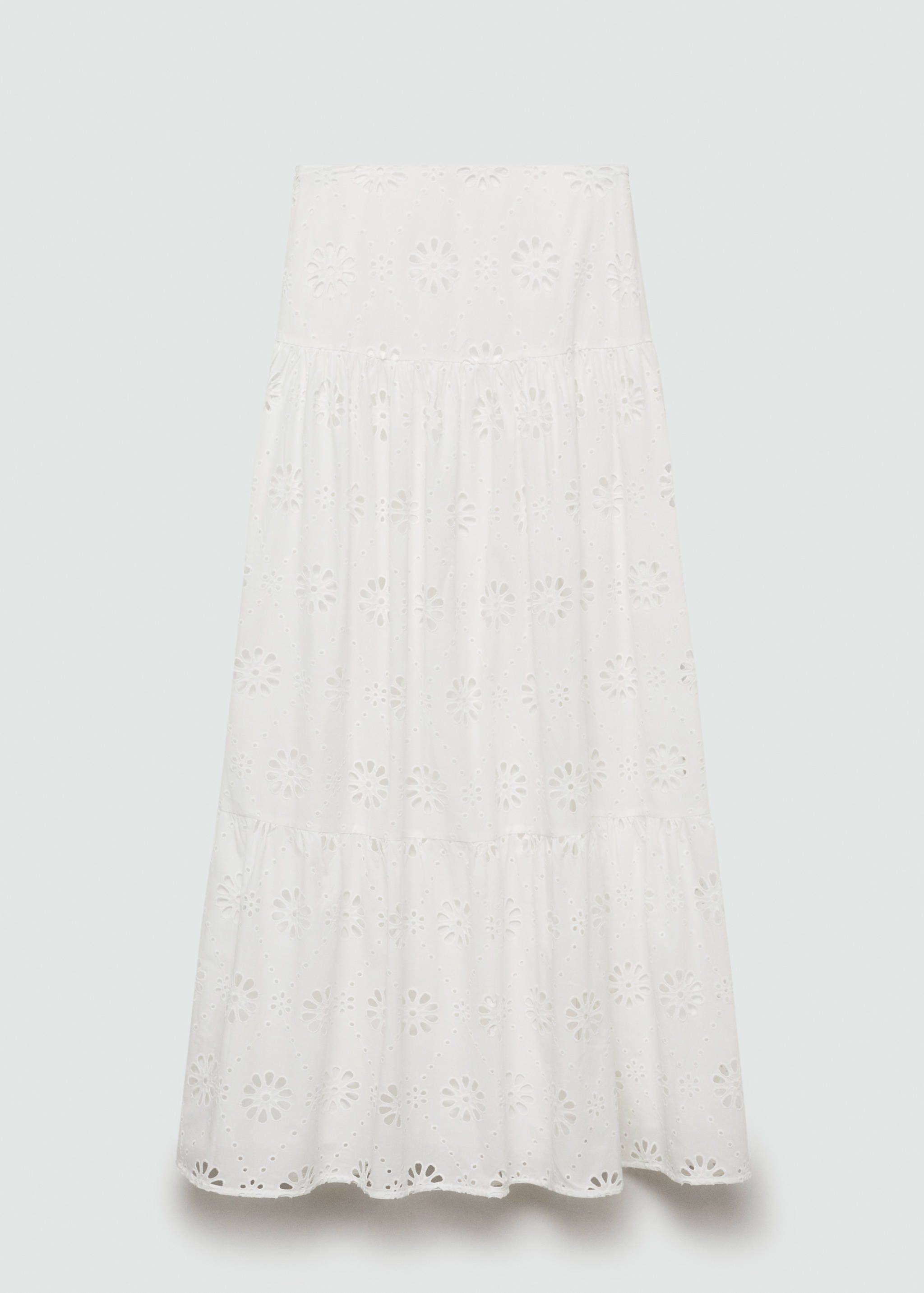 英格兰刺绣棉质短裙 - null