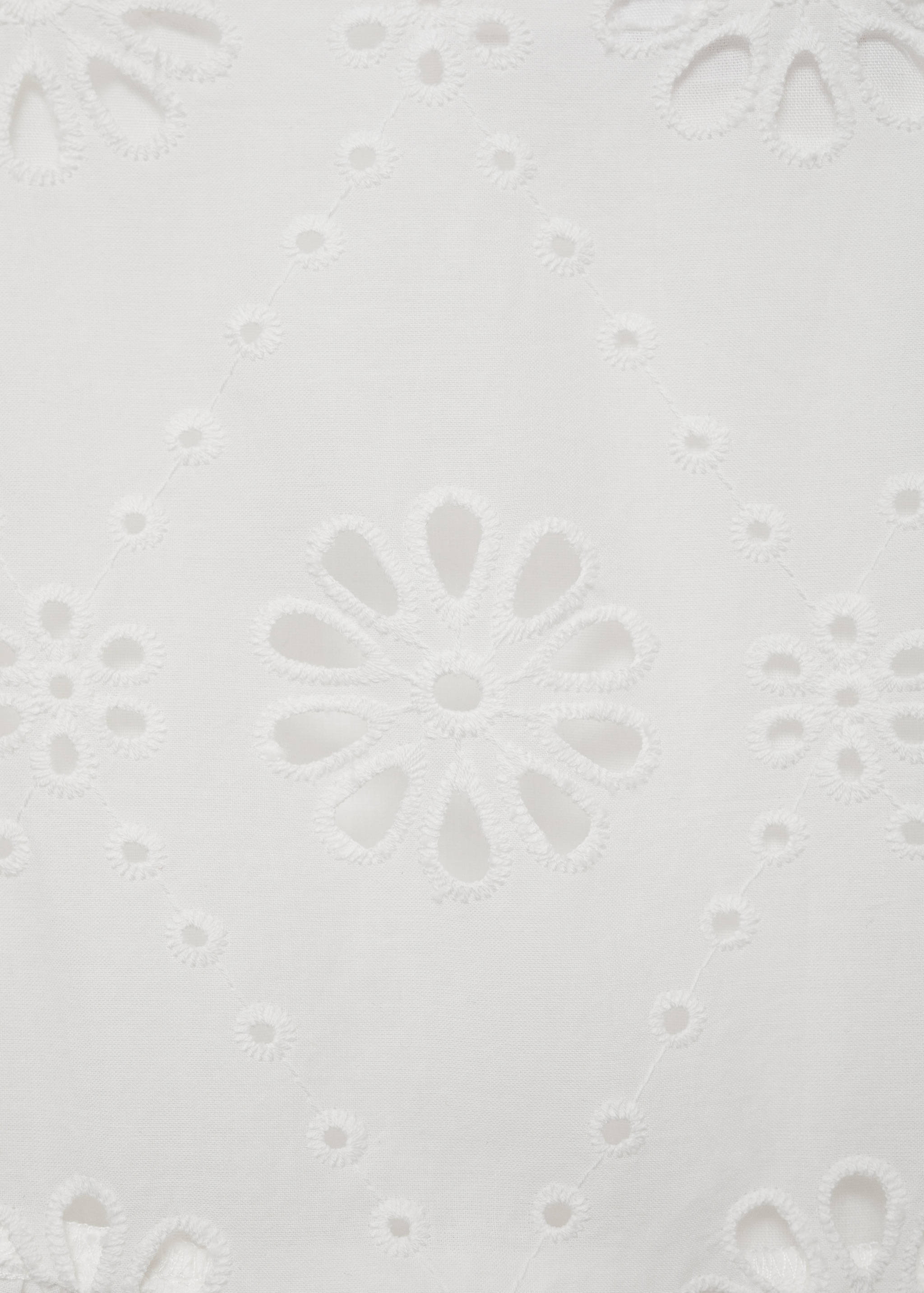 英格兰刺绣棉质短裙 - null