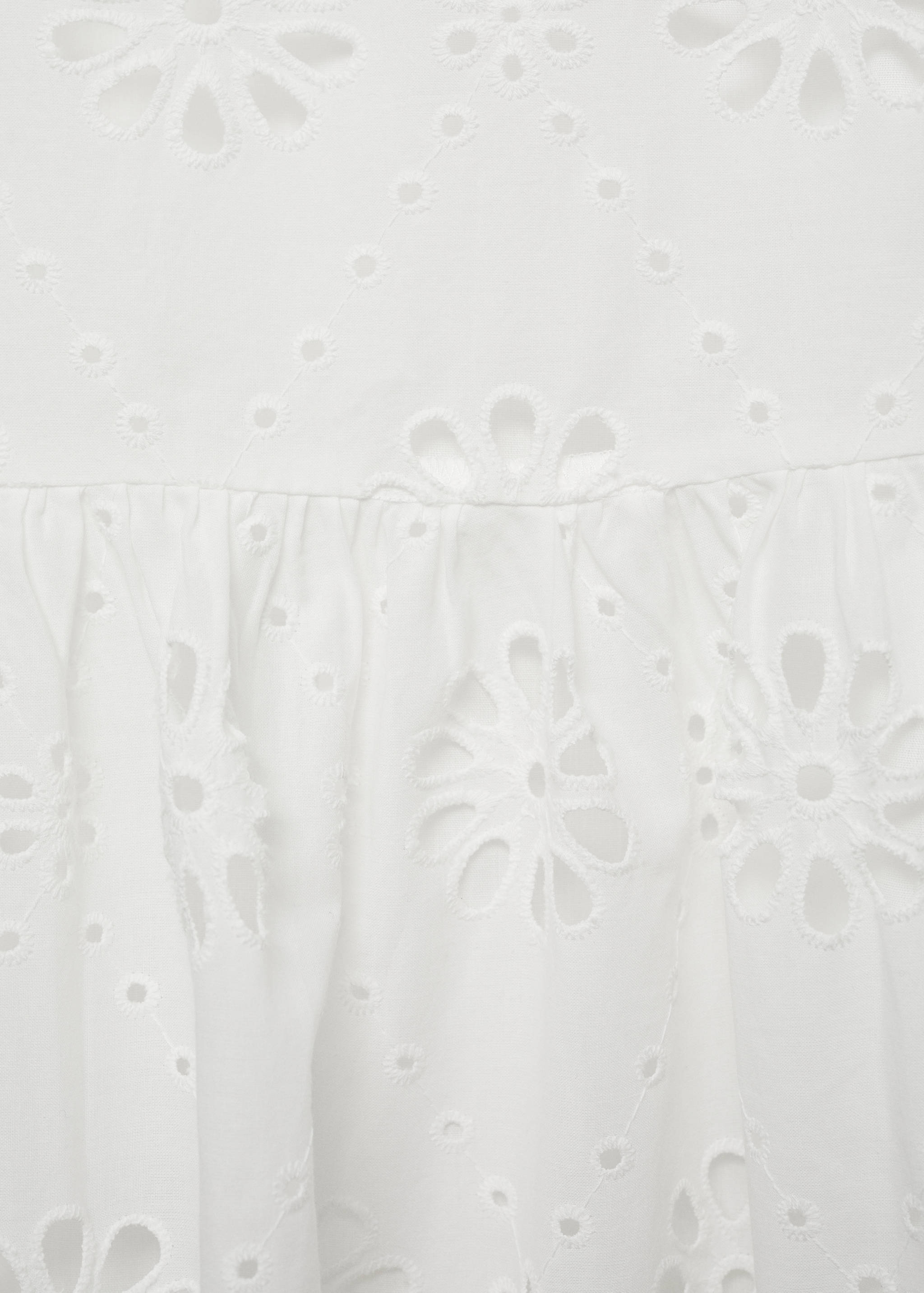 英格兰刺绣棉质短裙 - null