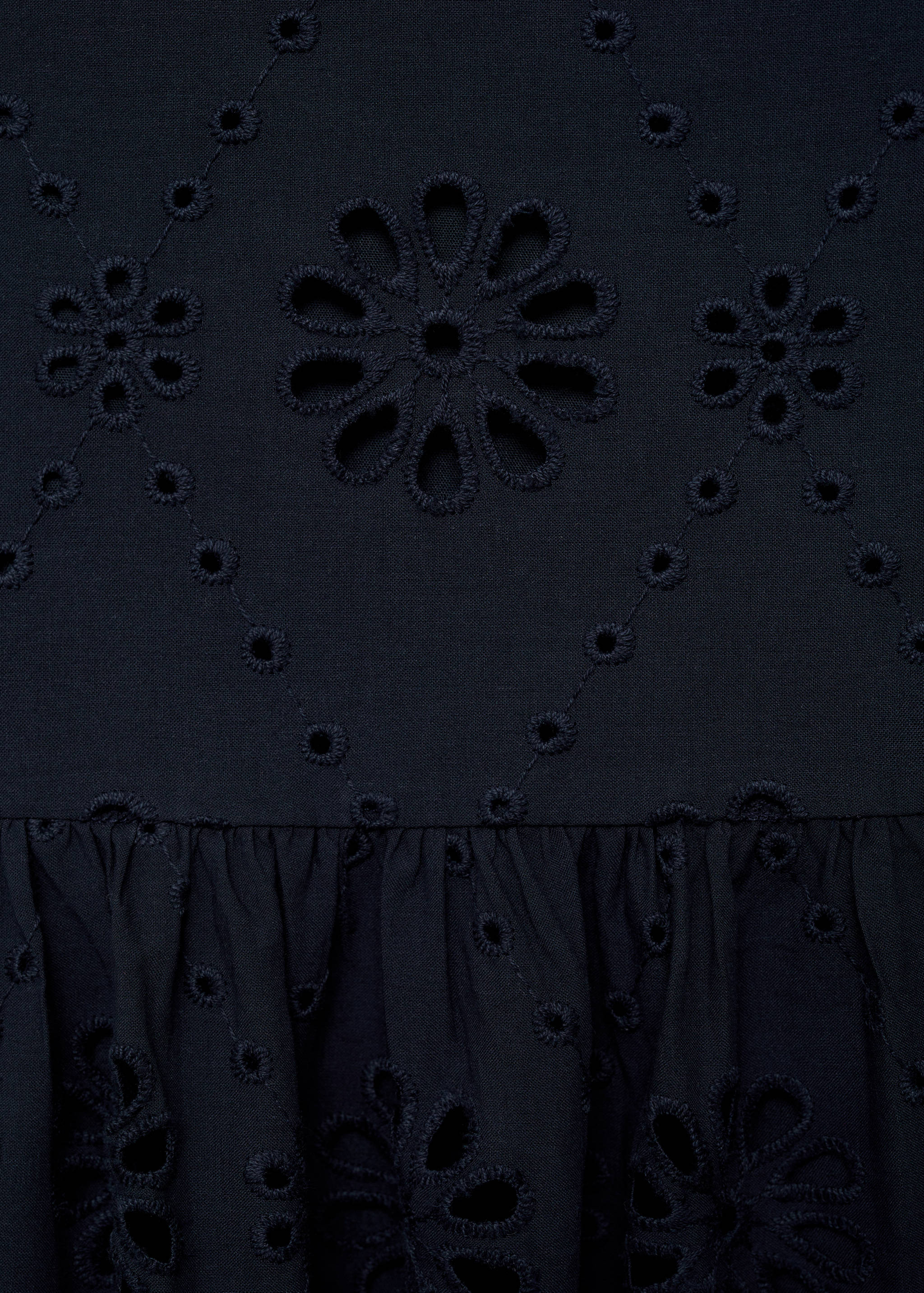 英格兰刺绣棉质短裙 - null