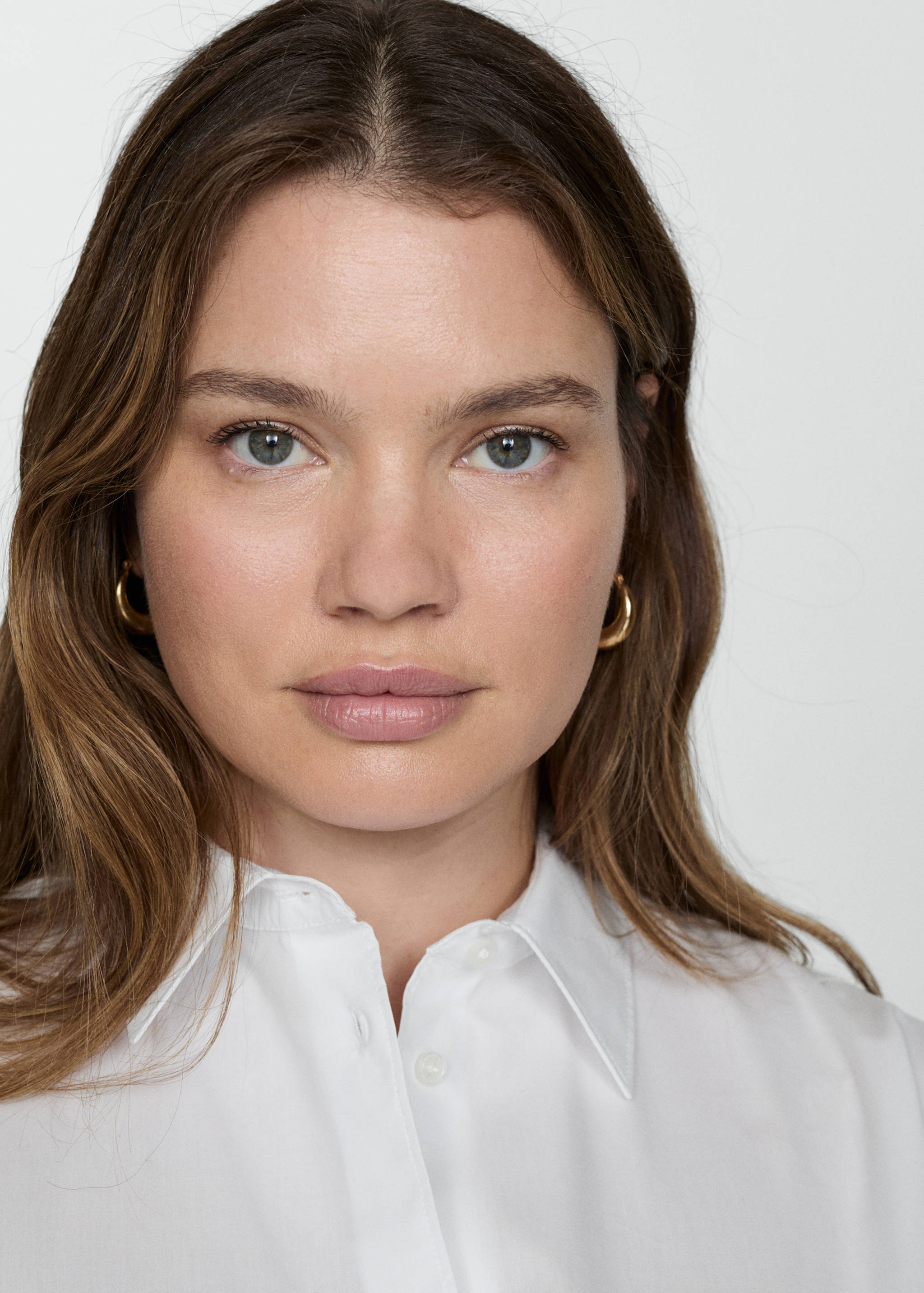 Regular cotton lyocell-blend shirt - Details of the article 4