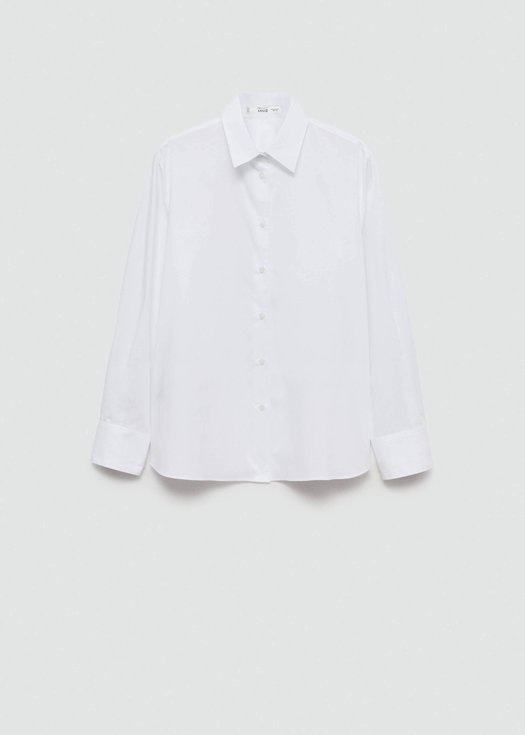 Regular cotton lyocell-blend shirt - Article without model