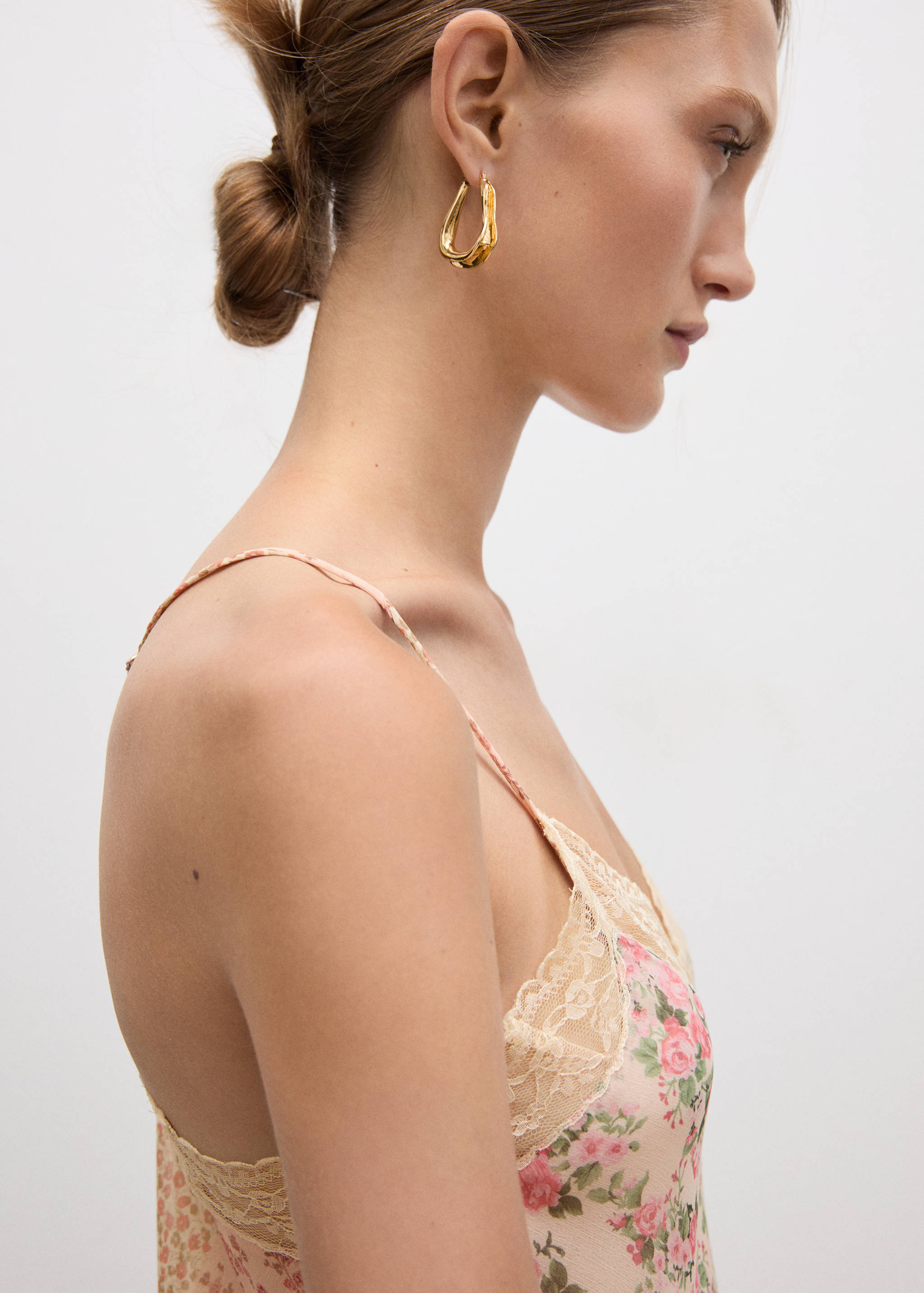 Printed lace top - Details of the article 1