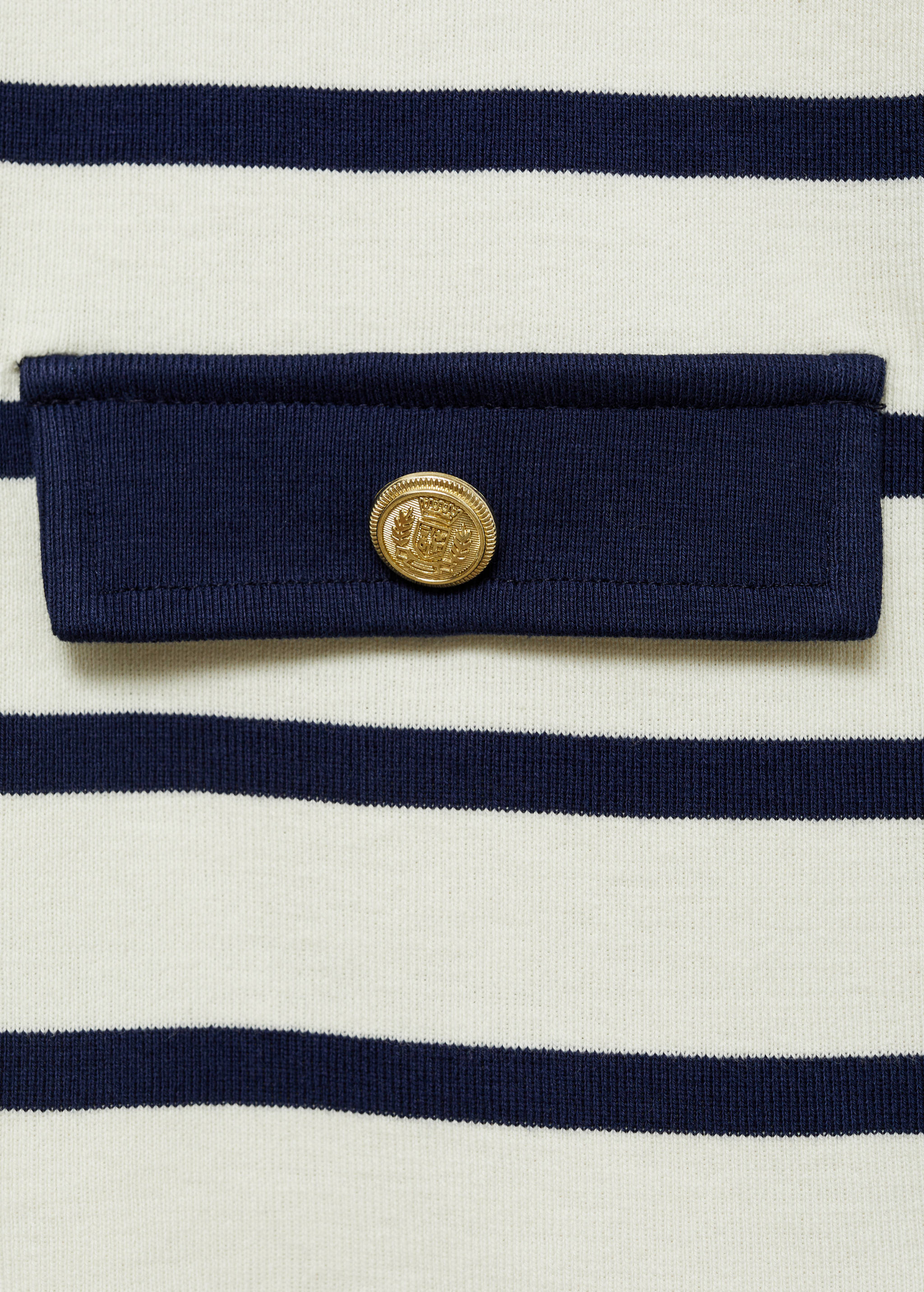 Striped cardigan with buttons - Details of the article 0