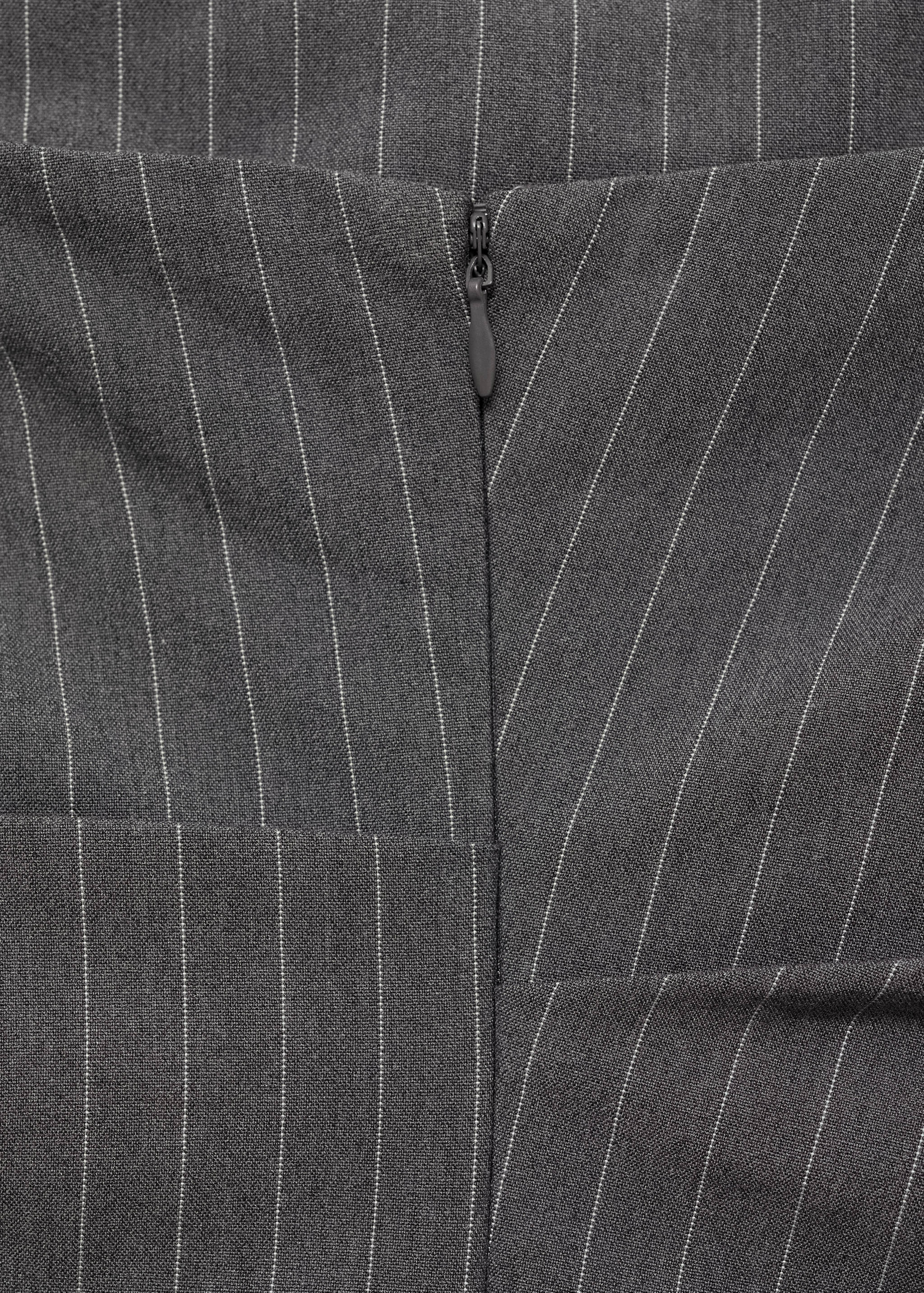 Strapless pinstripe dress - Details of the article 0