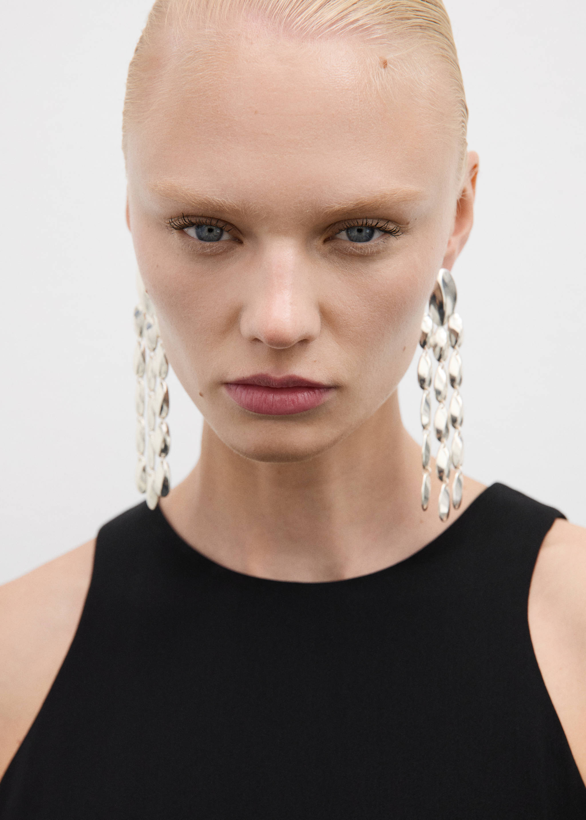 Midi-dress with draped detail - Details of the article 1