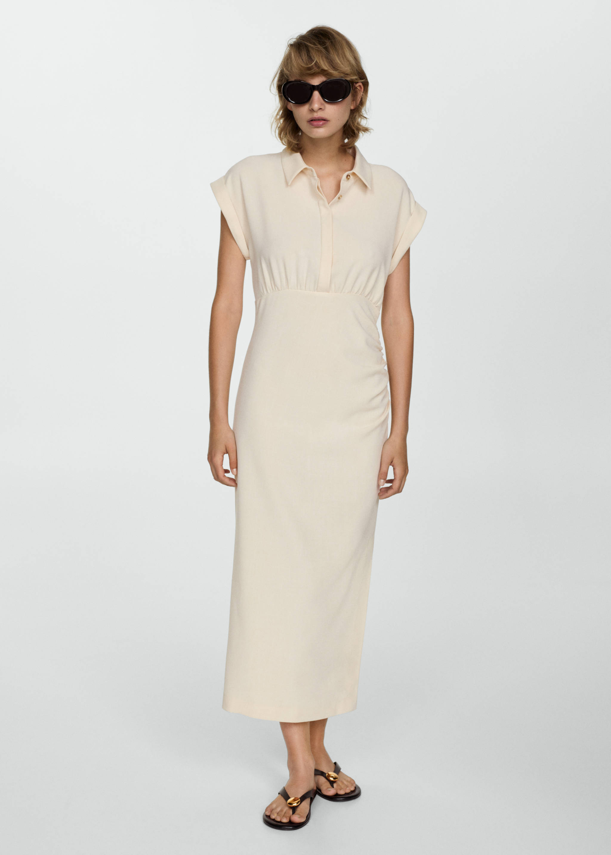 Draped shirt dress - General plane