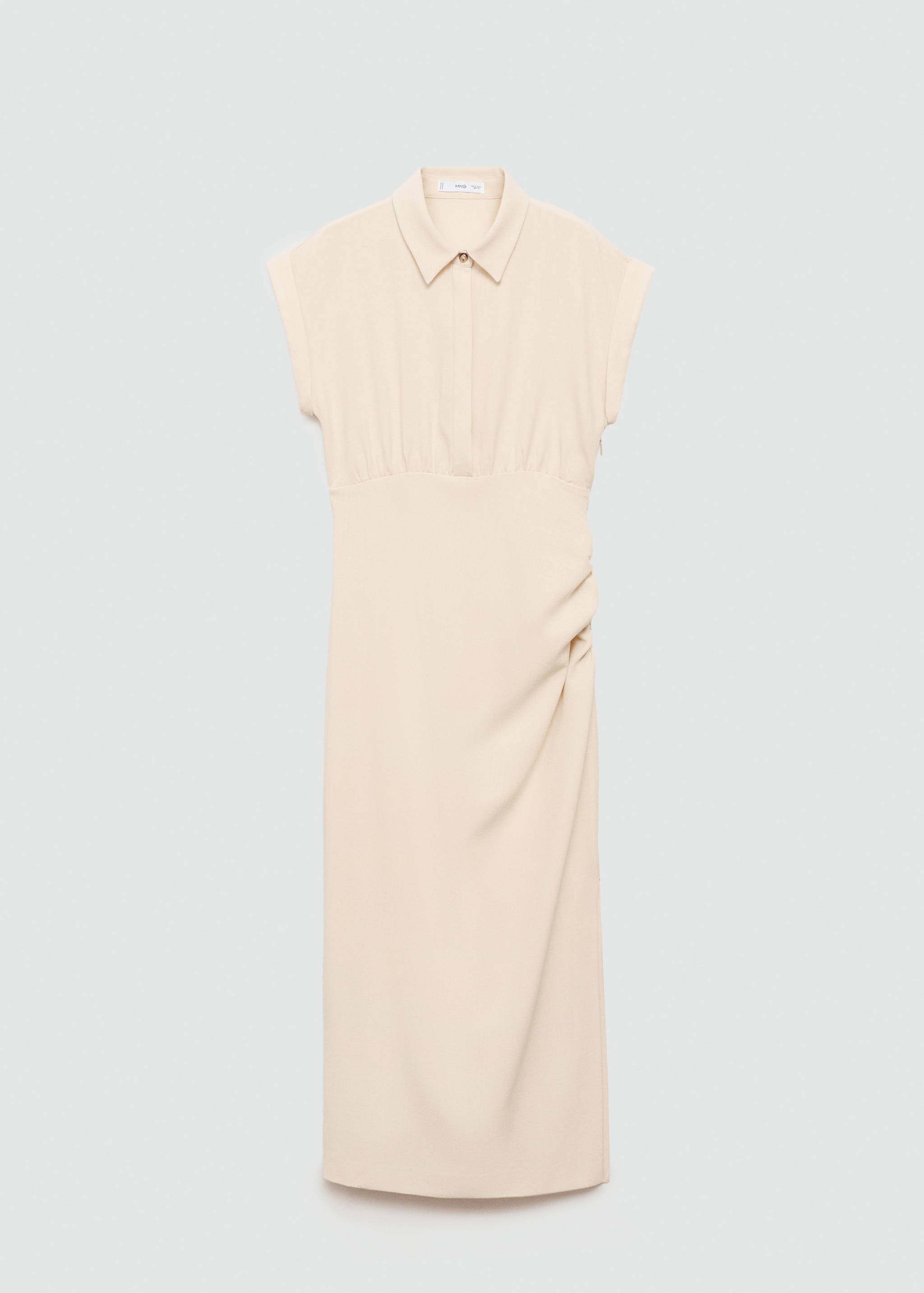 Draped shirt dress - Article without model
