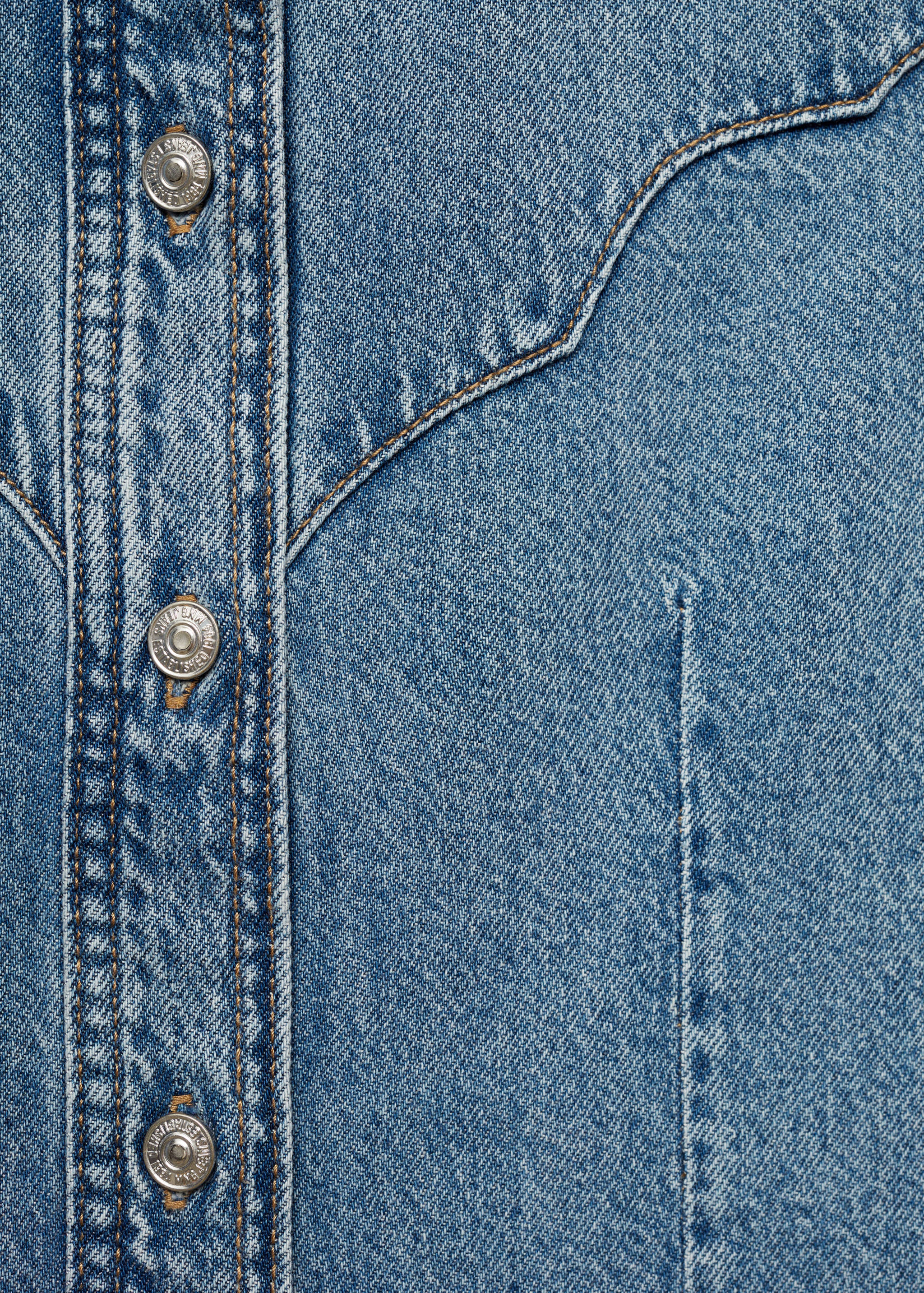 Denim shirt with seams - Details of the article 8