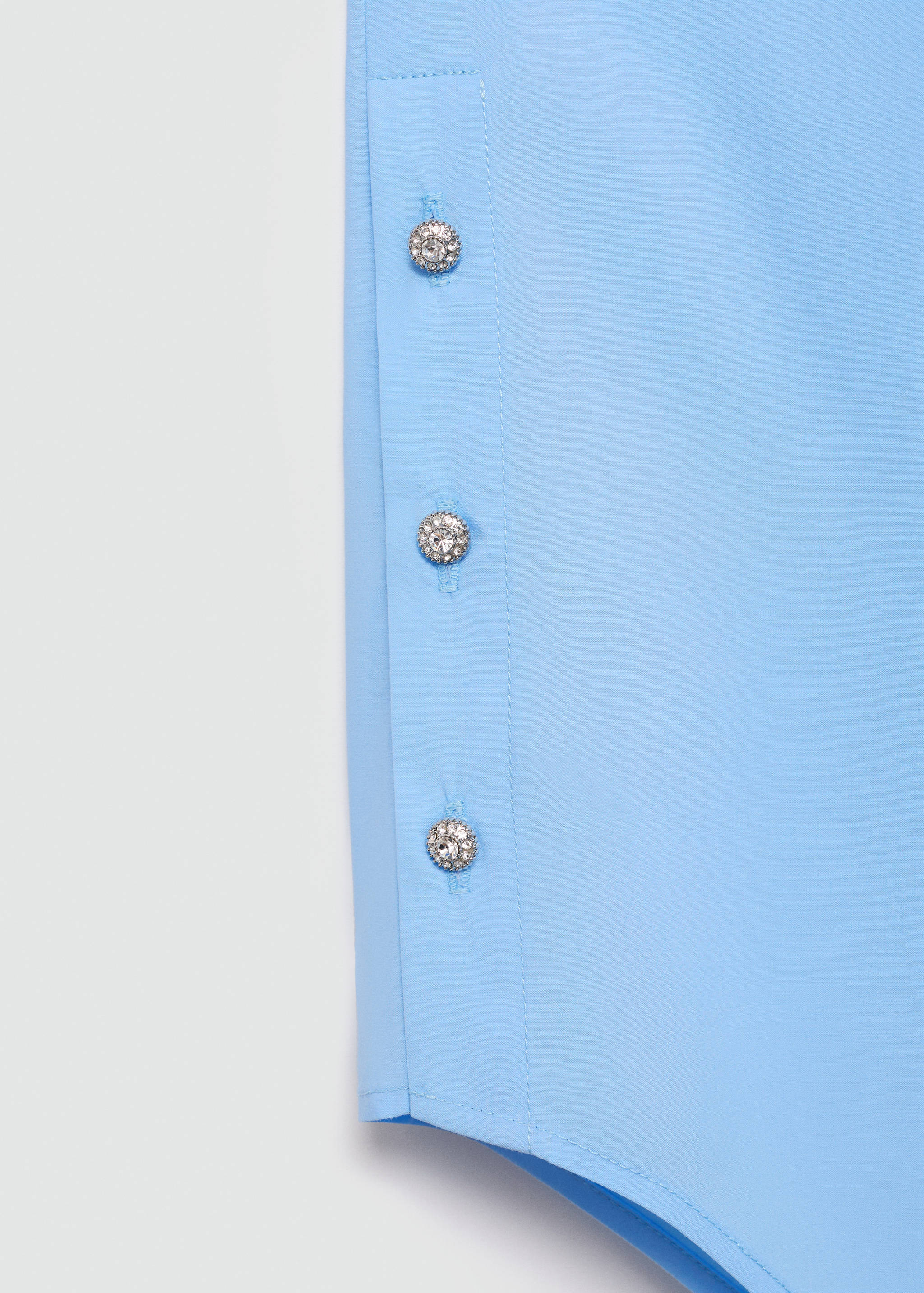 Lyocell shirt with hidden buttons - Details of the article 8