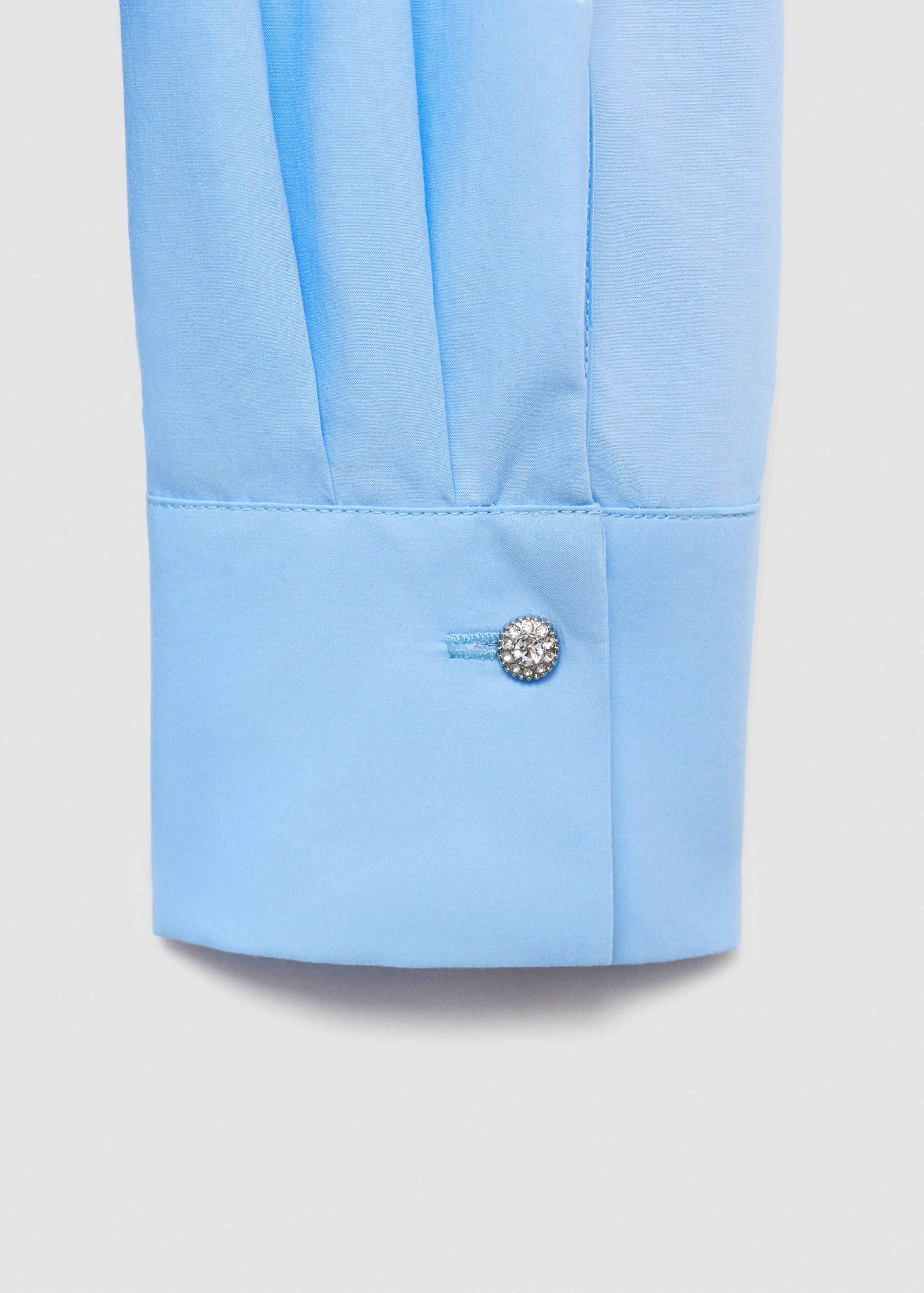 Lyocell shirt with hidden buttons - Details of the article 0