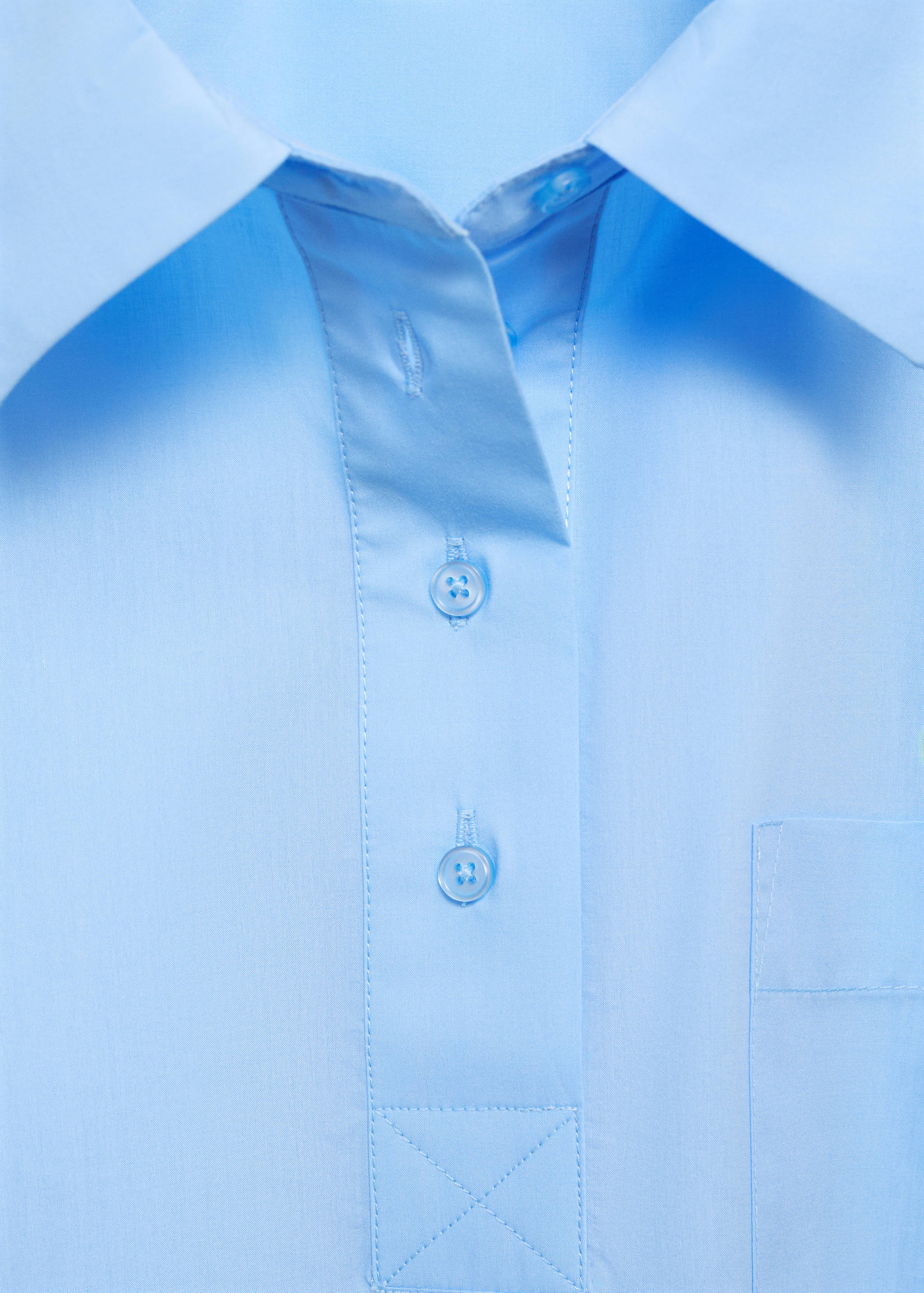 Cropped polo-neck shirt - Details of the article 8