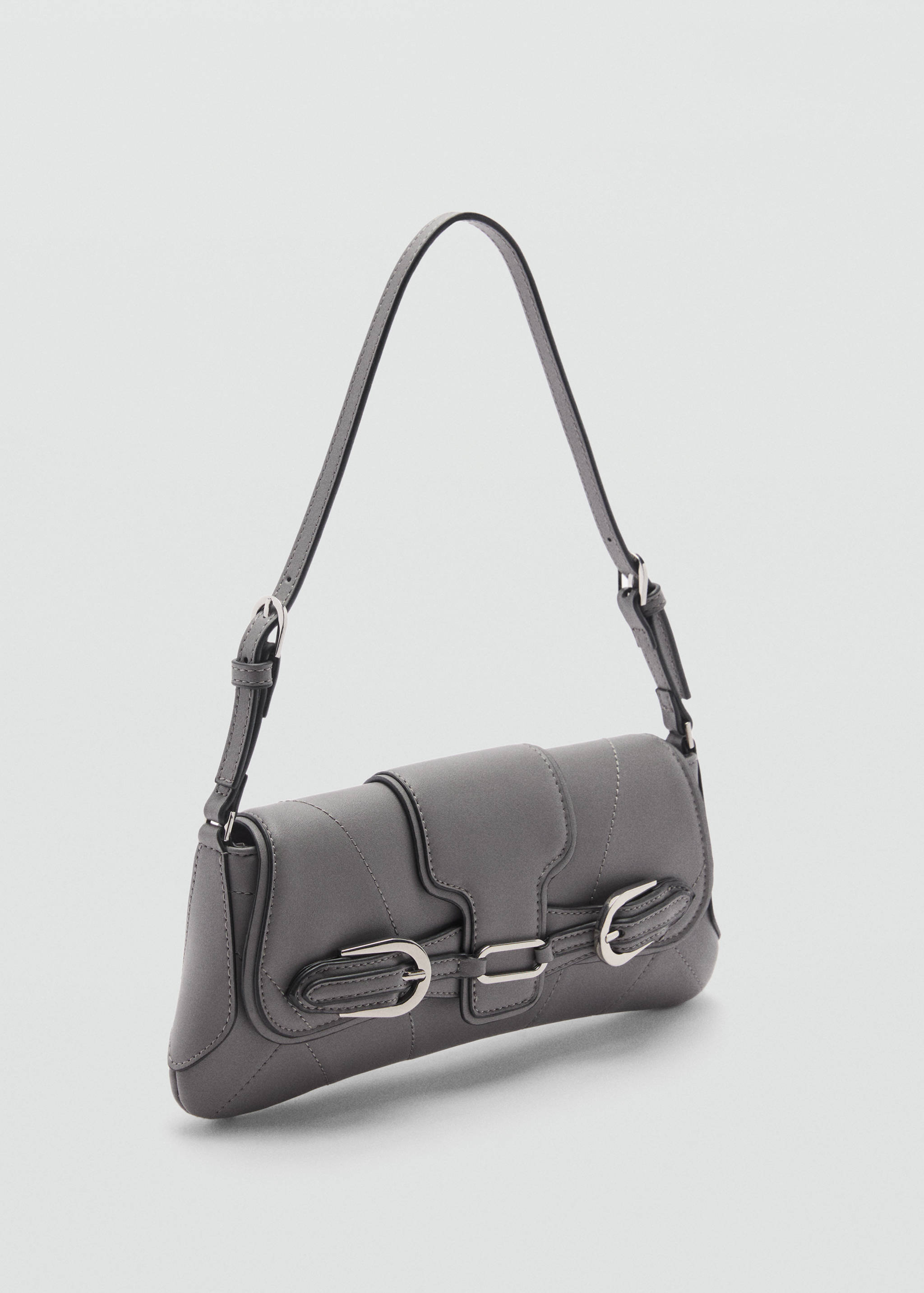 Schultertasche mit Schnallendetail - Mittlere Ansicht