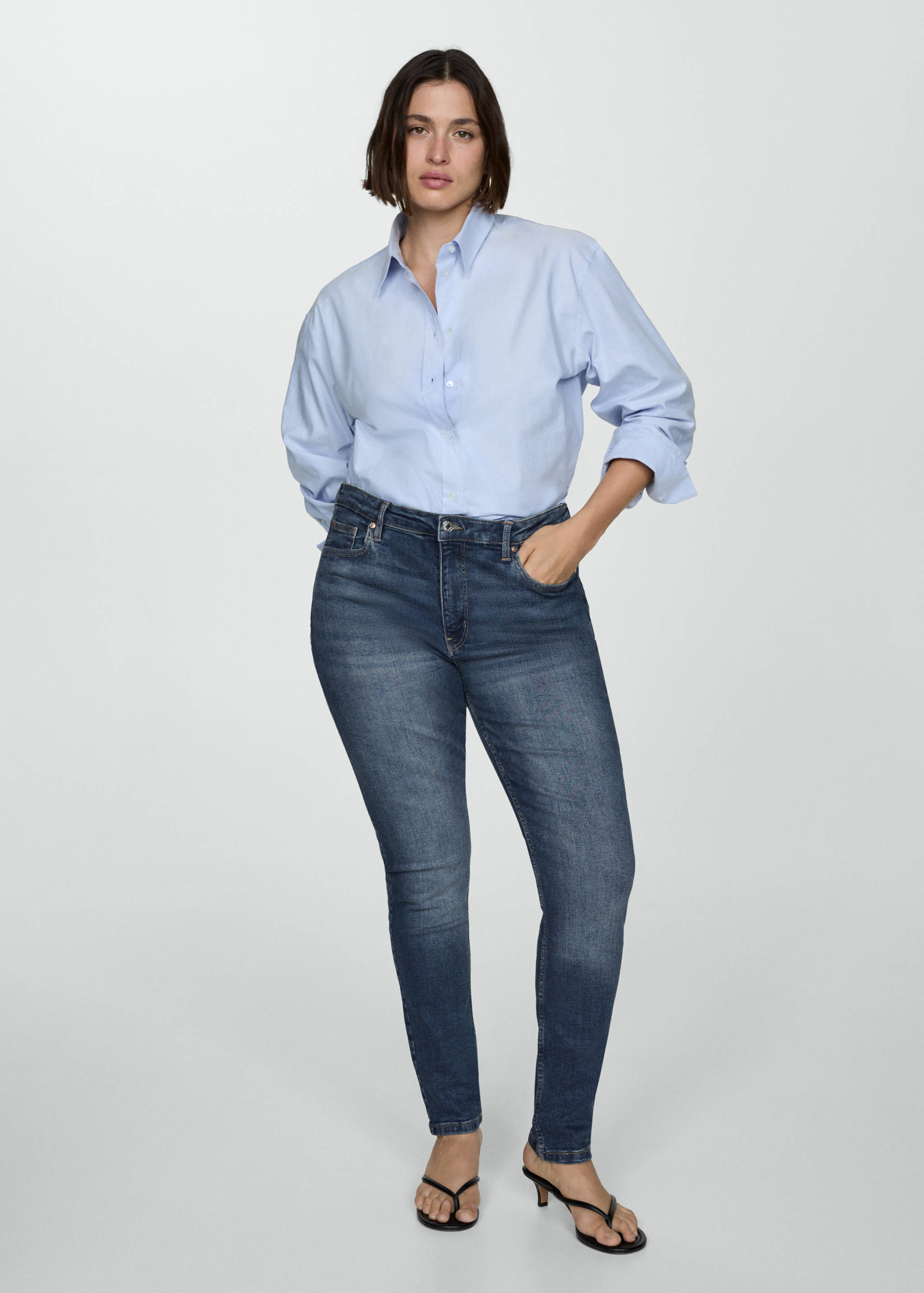 High-rise skinny jeans - Details of the article 3