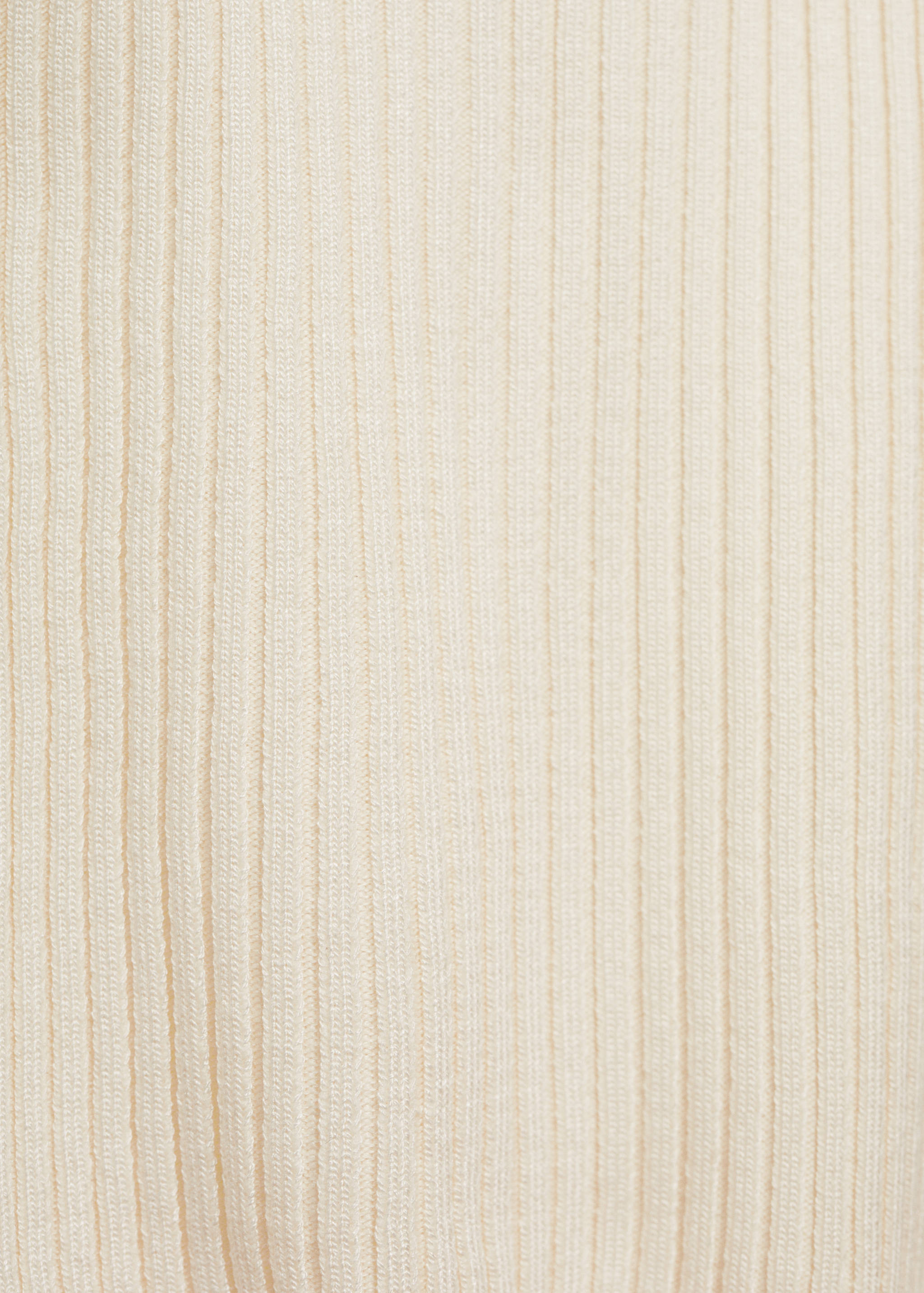 Short-sleeved ribbed sweater with buttons - Details of the article 0