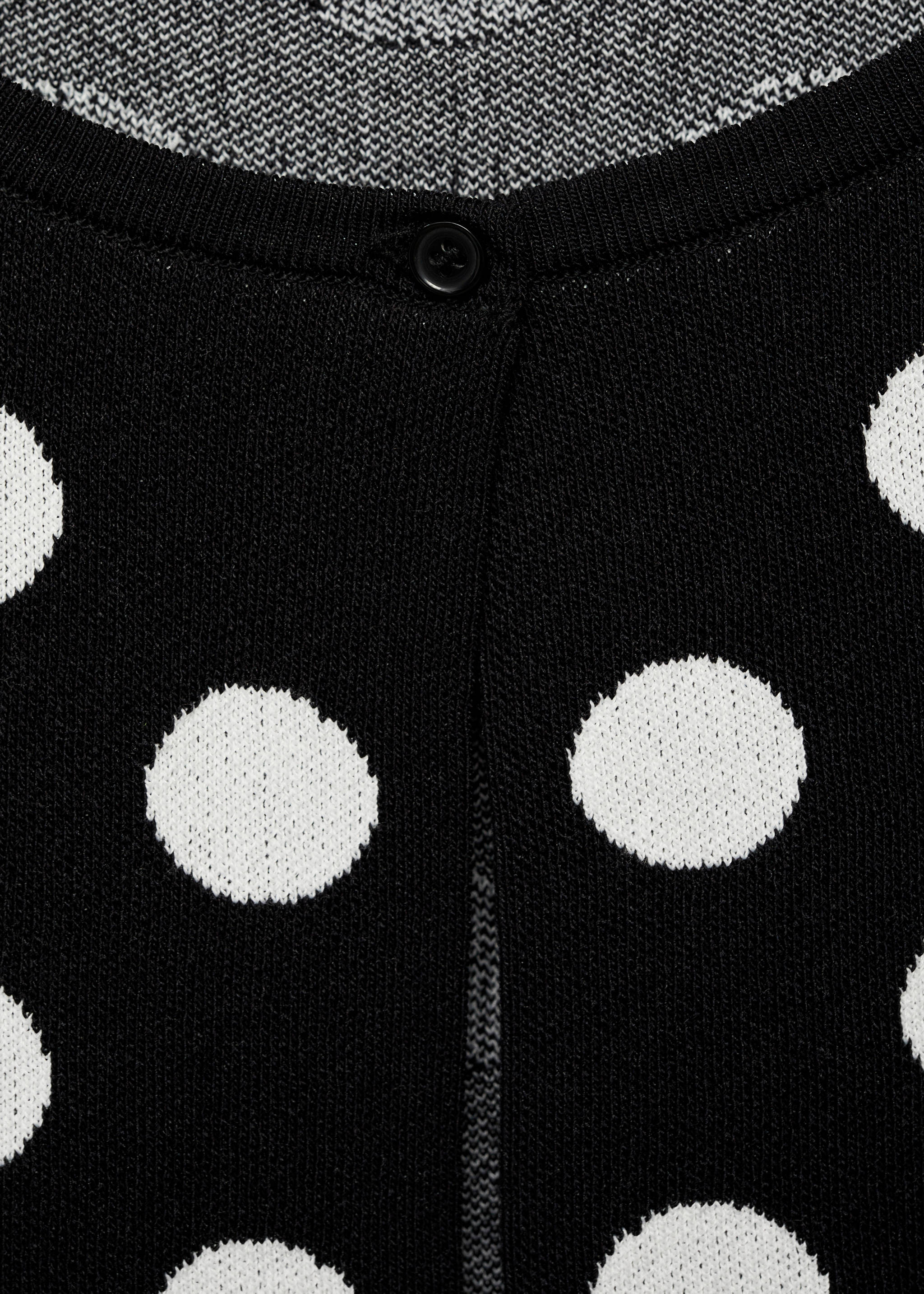 Polka-dot knitted cardigan - Details of the article 8