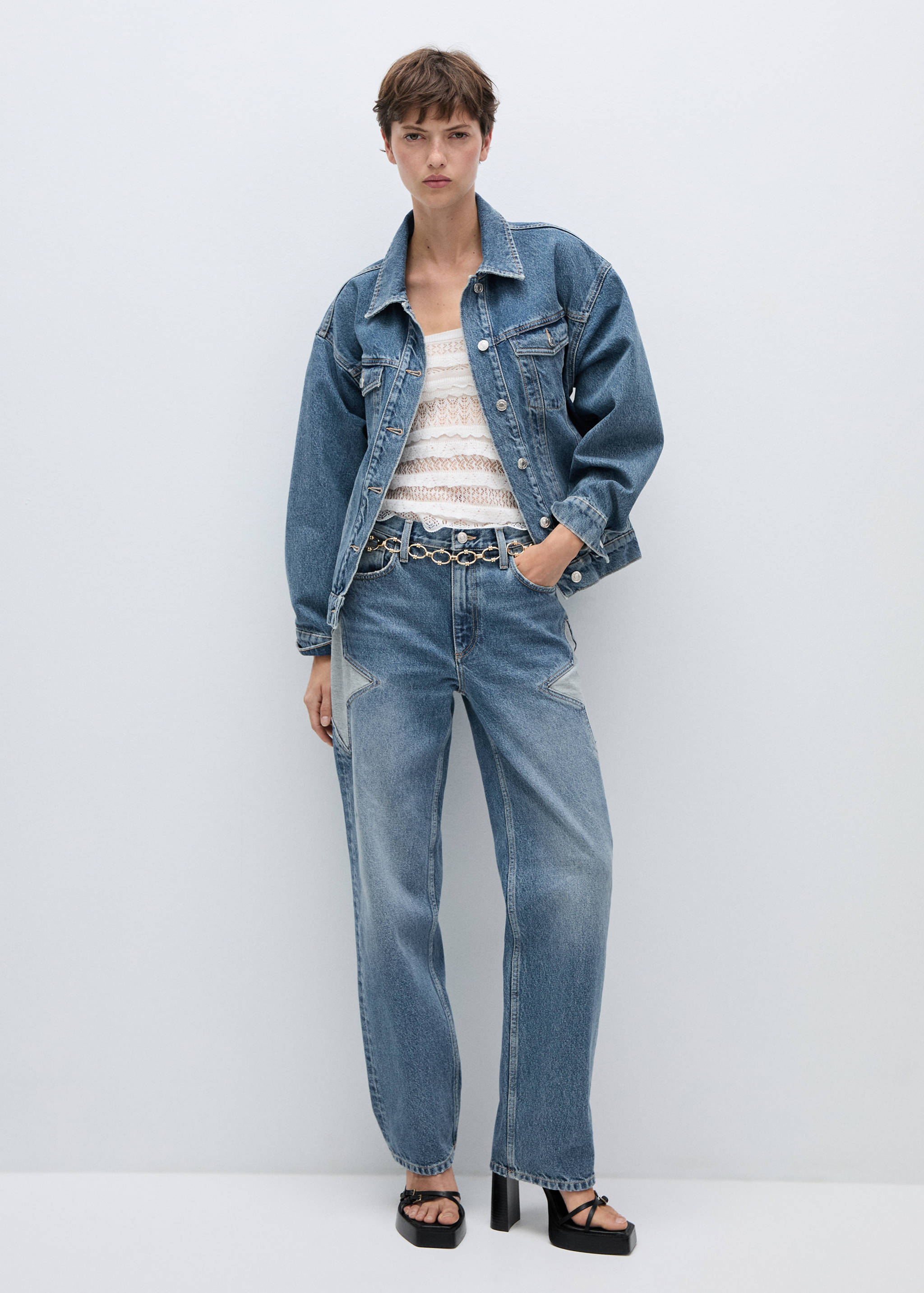 Jeans rectos estrellas - Plano general