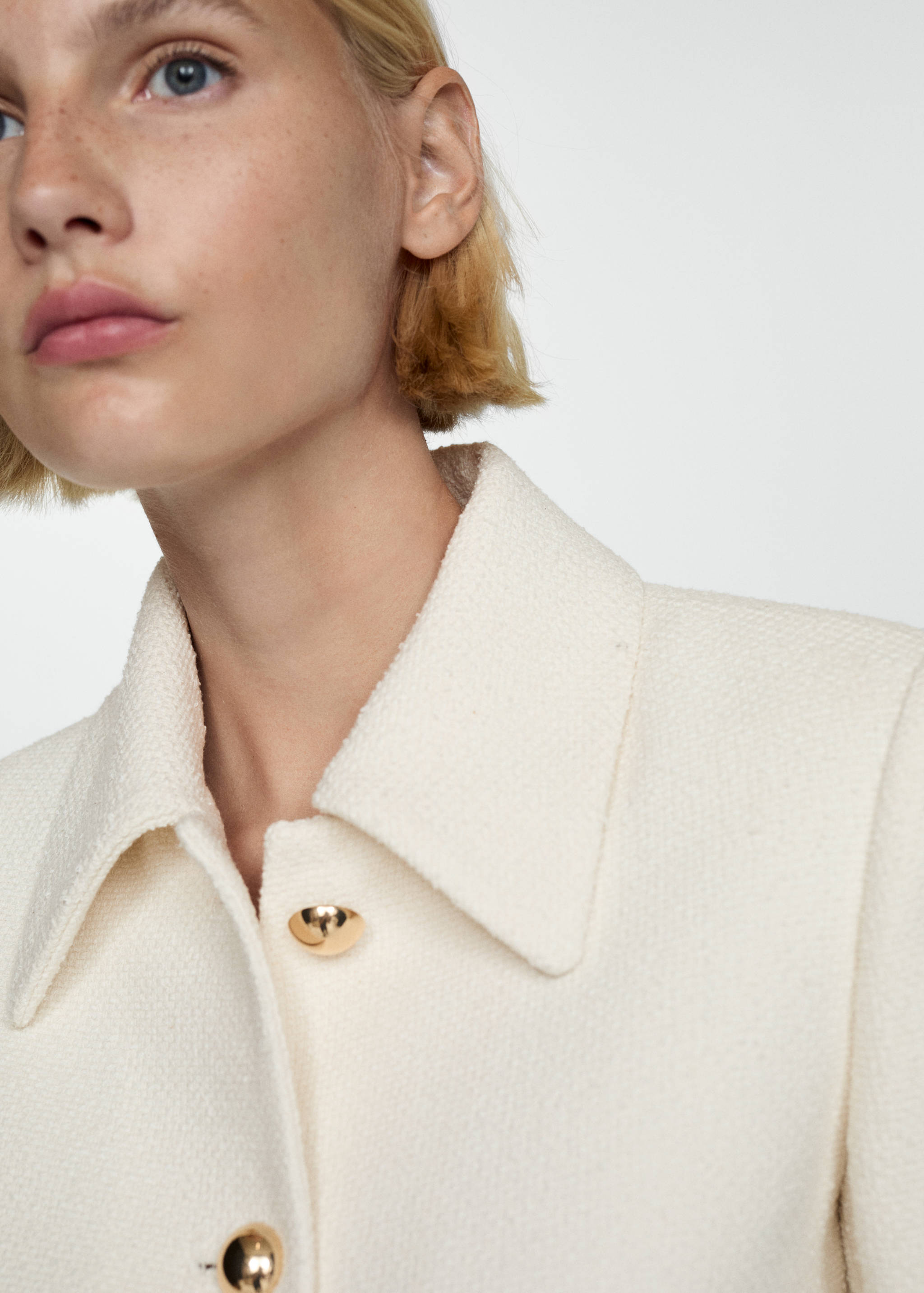 Tweed jacket with buttons - Details of the article 1