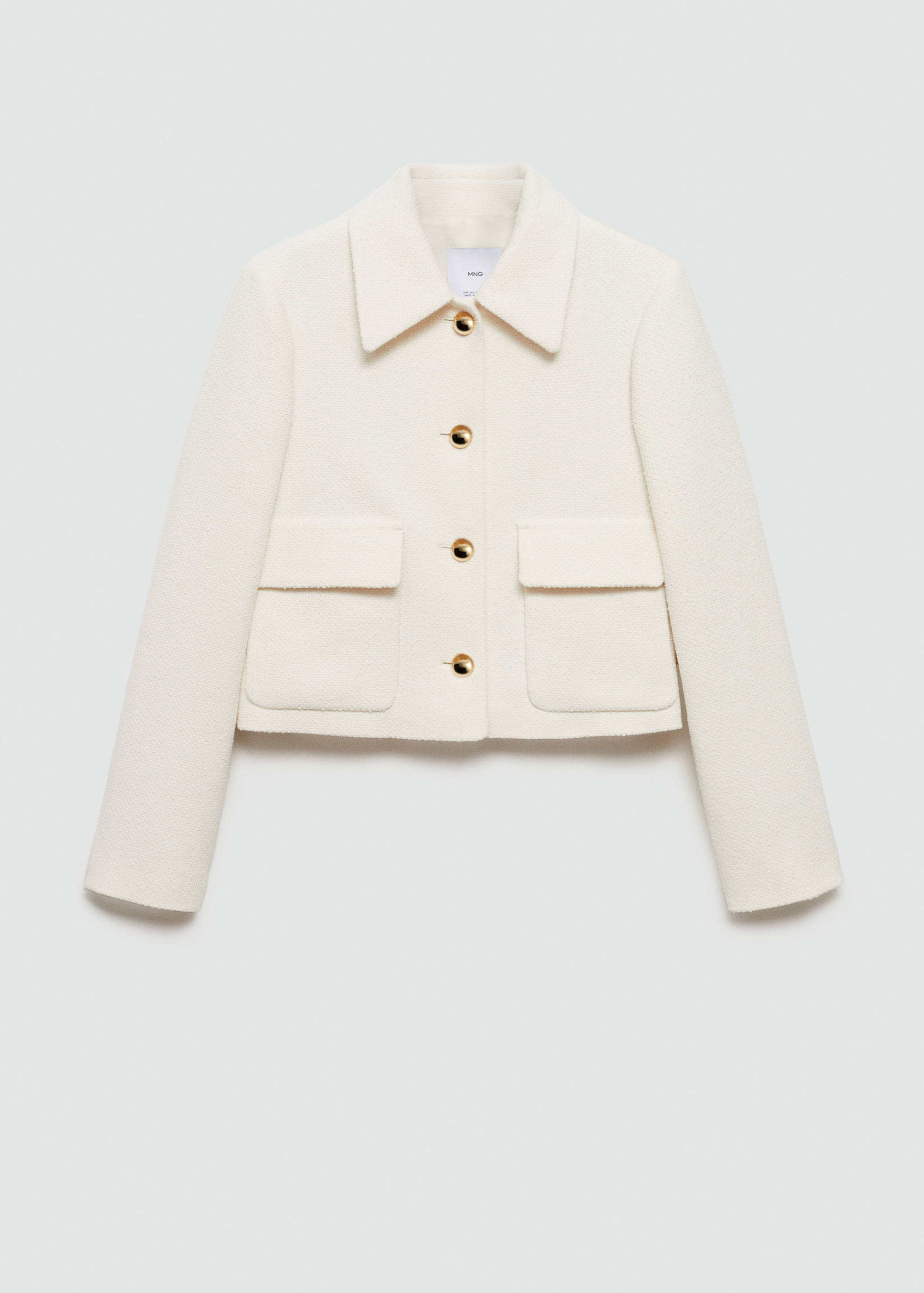 Tweed jacket with buttons - Article without model