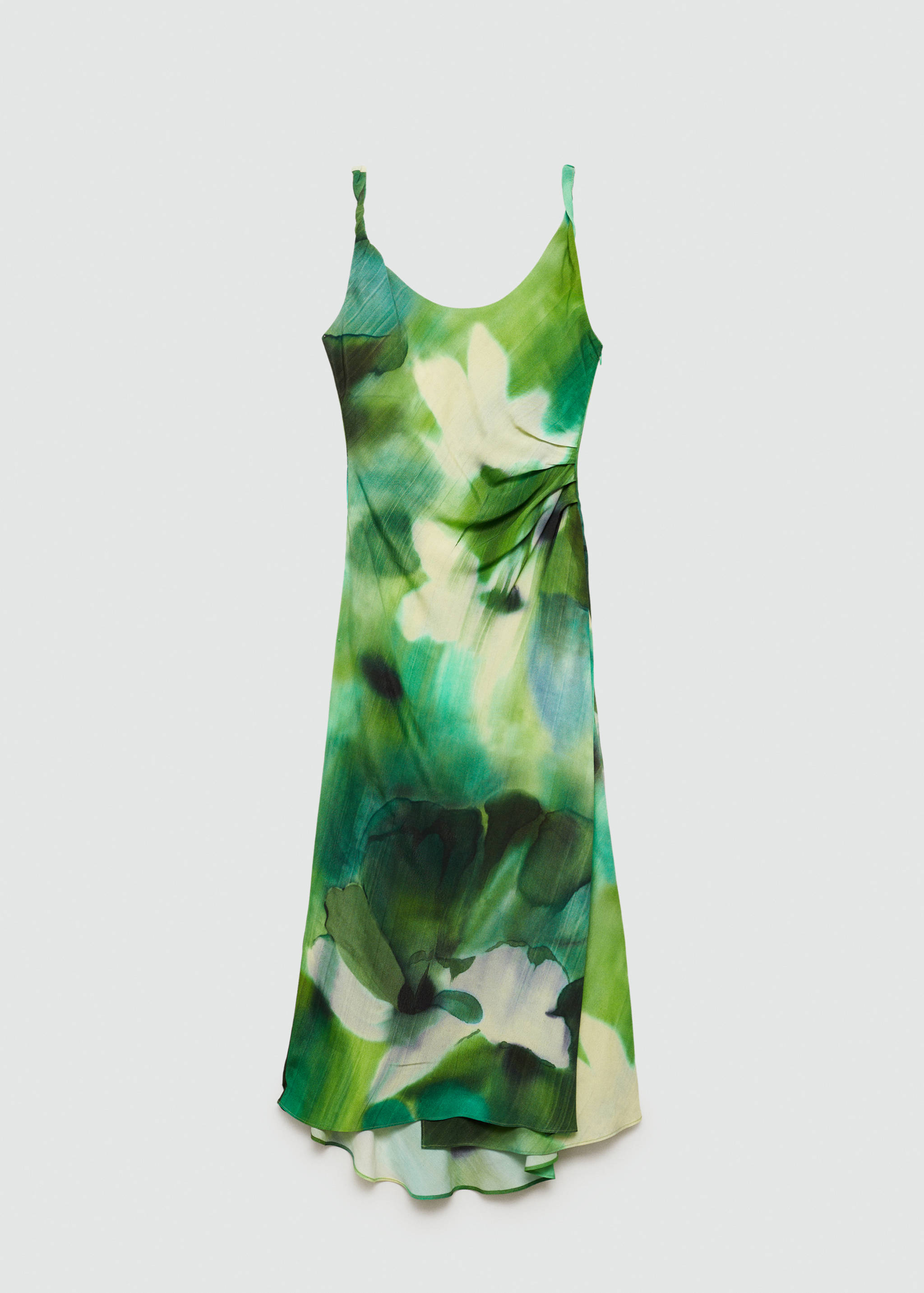 Printed dress with draped detail - Article without model