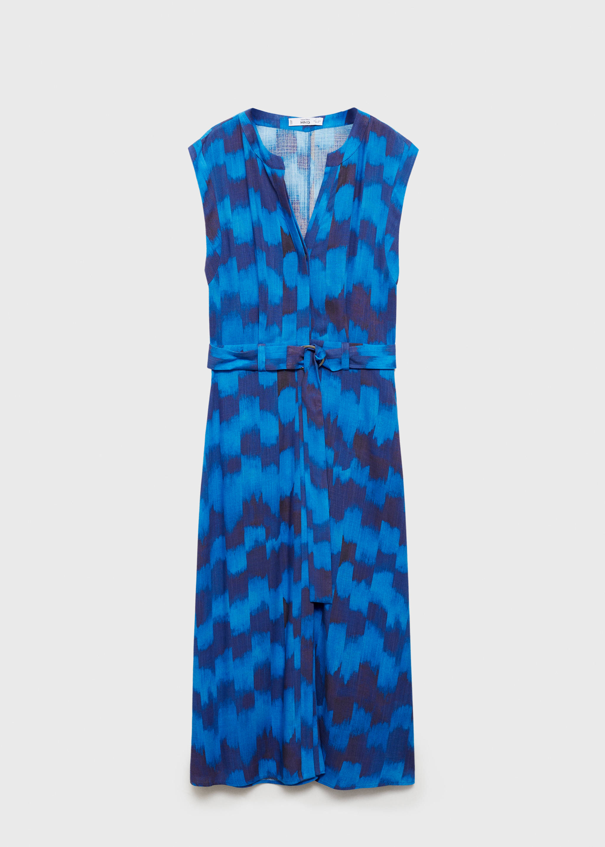 Jurk met print en ceintuur - Artikel zonder model