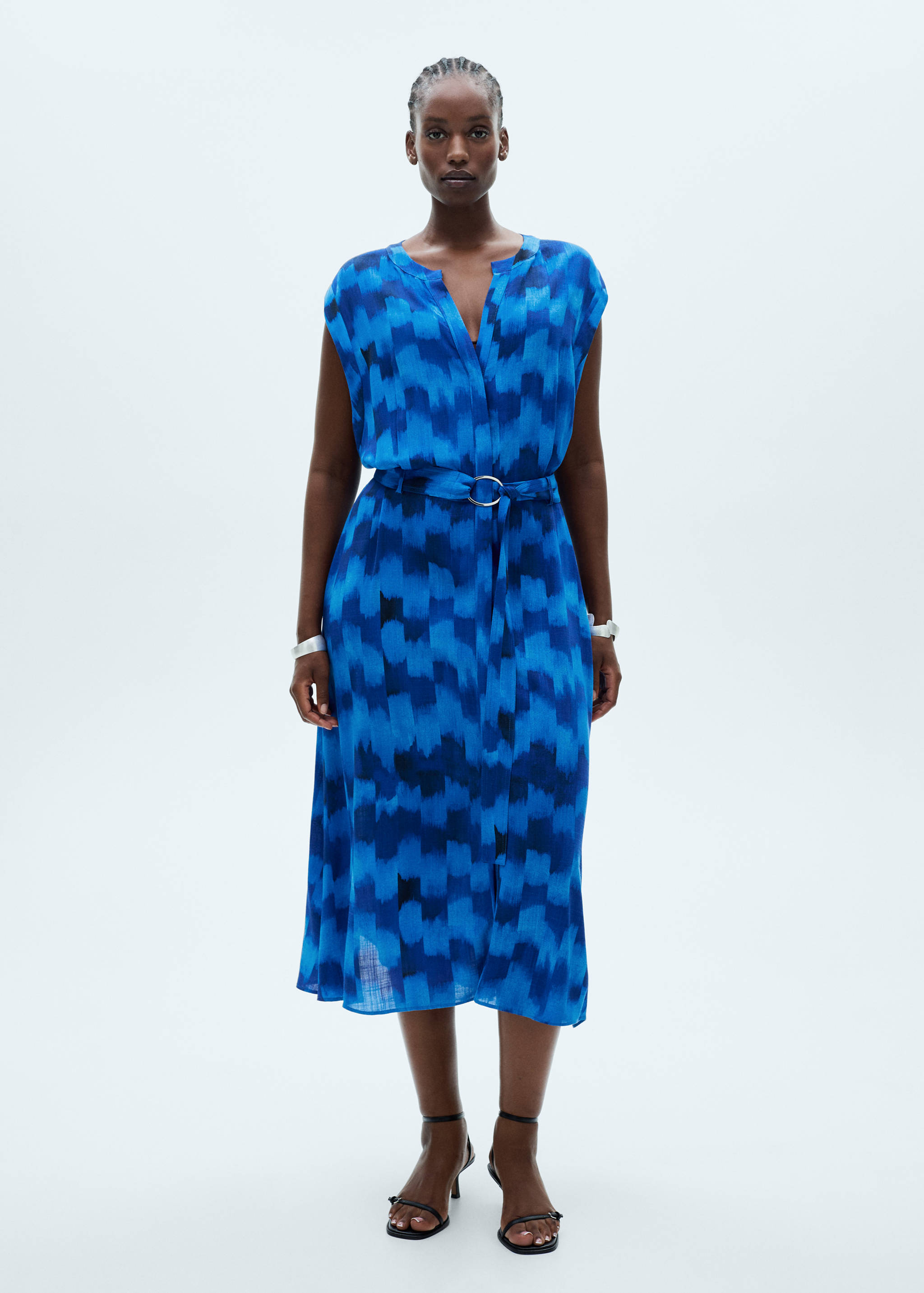 Jurk met print en ceintuur - Detail van het artikel 3