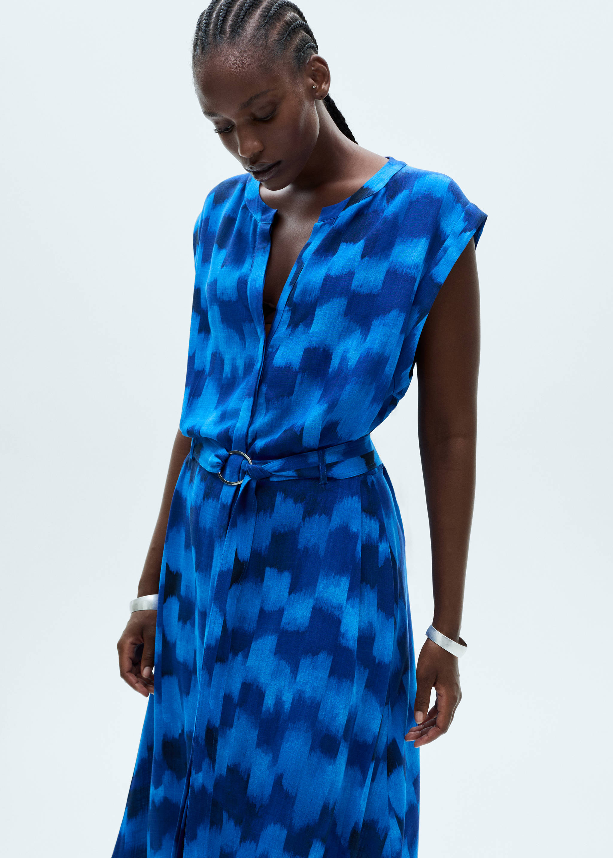 Jurk met print en ceintuur - Detail van het artikel 5