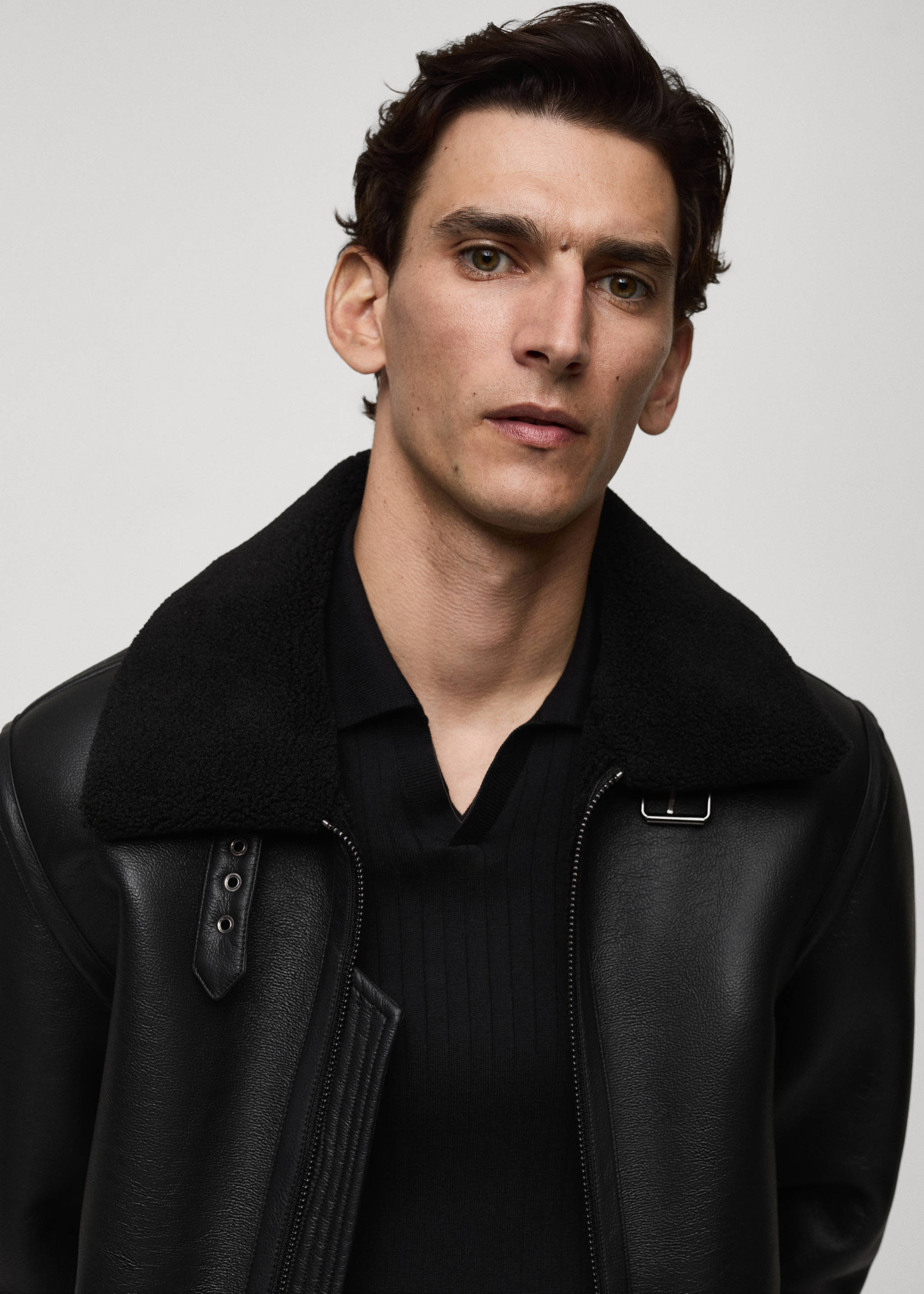 Blouson double face imitation mouton retourné - Détail de l'article 1