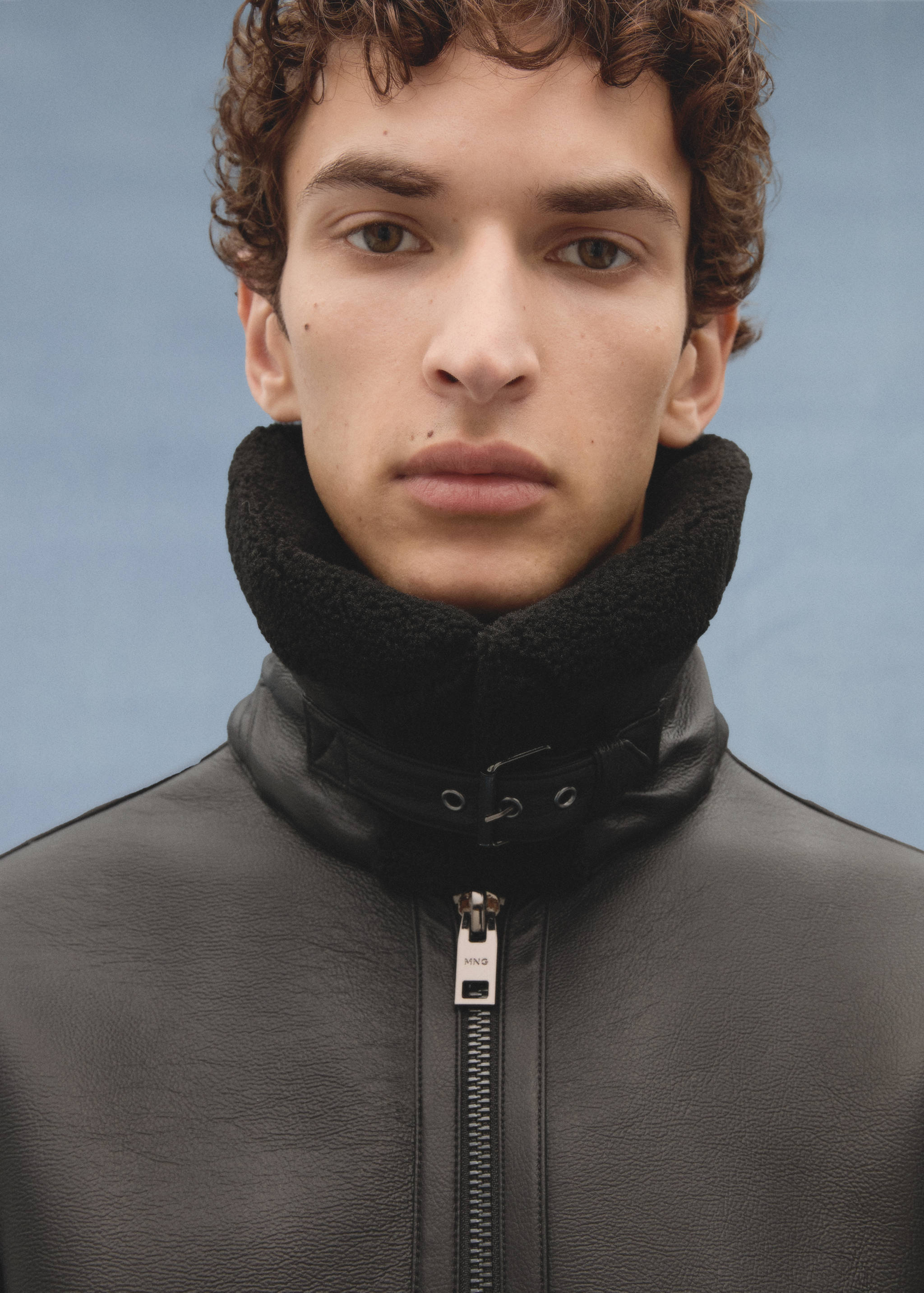 Blouson double face imitation mouton retourné - Détail de l'article 9