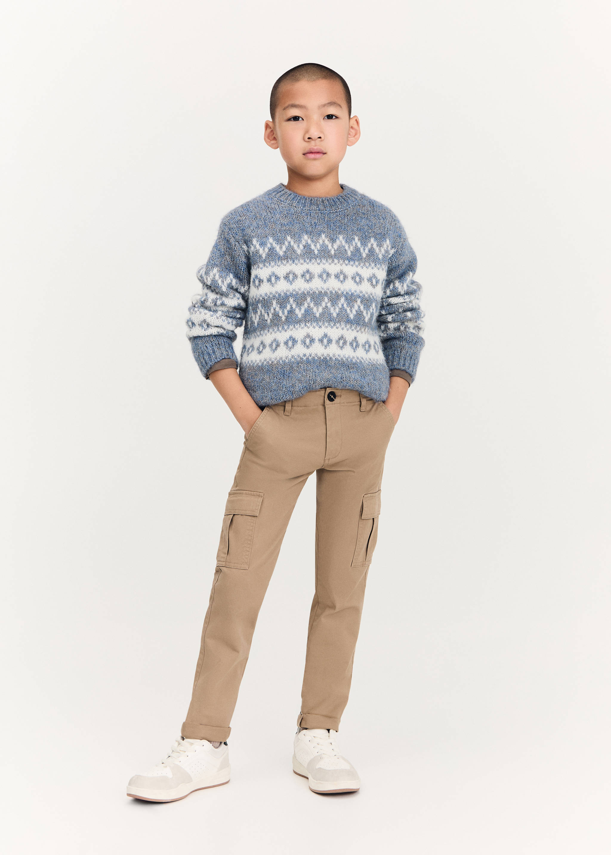 Pantalon cargo straight-fit - Plan général