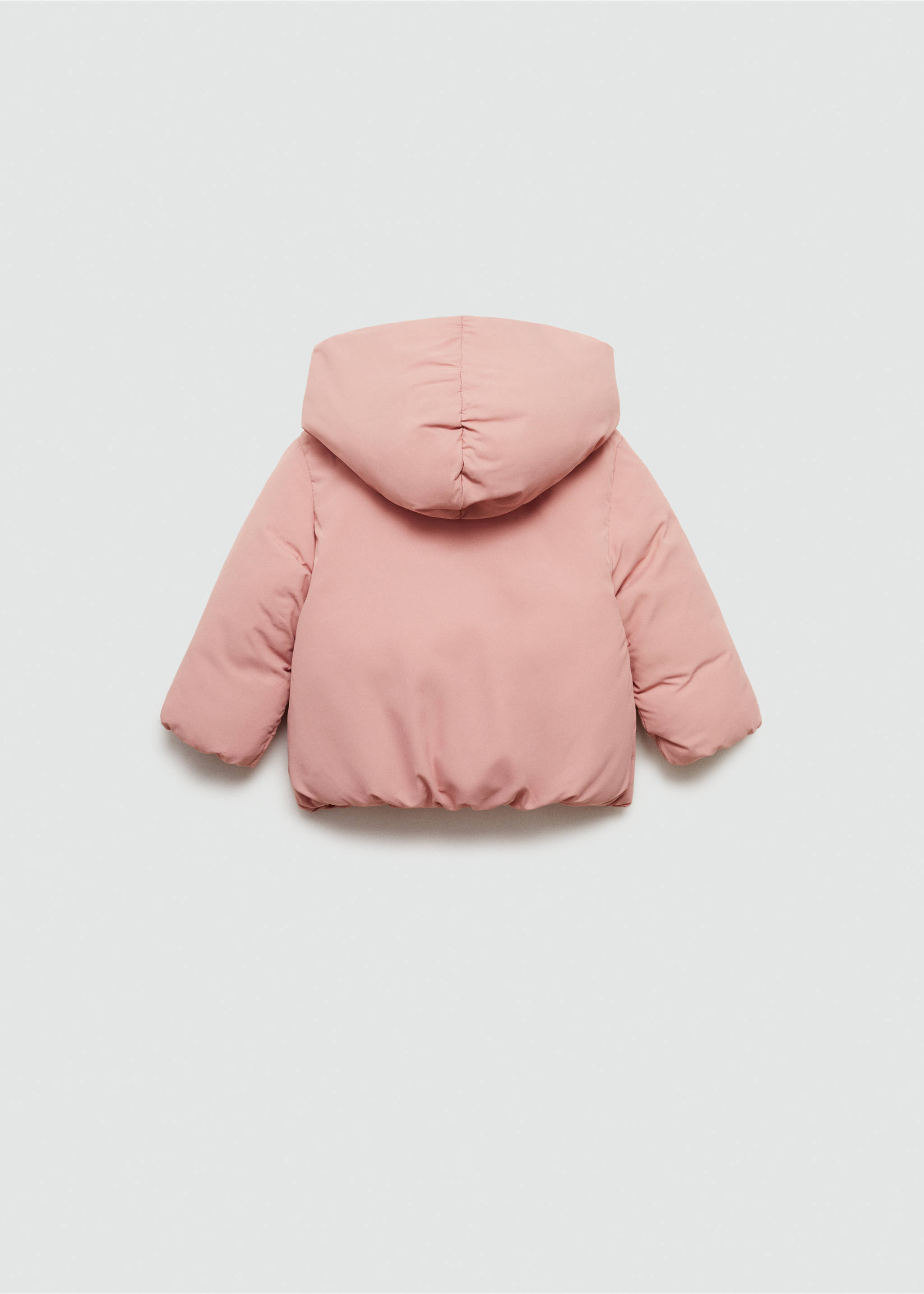 Anorak with fur-effect lining - Reverse of the article, Pink. Ref: 77024436-00.