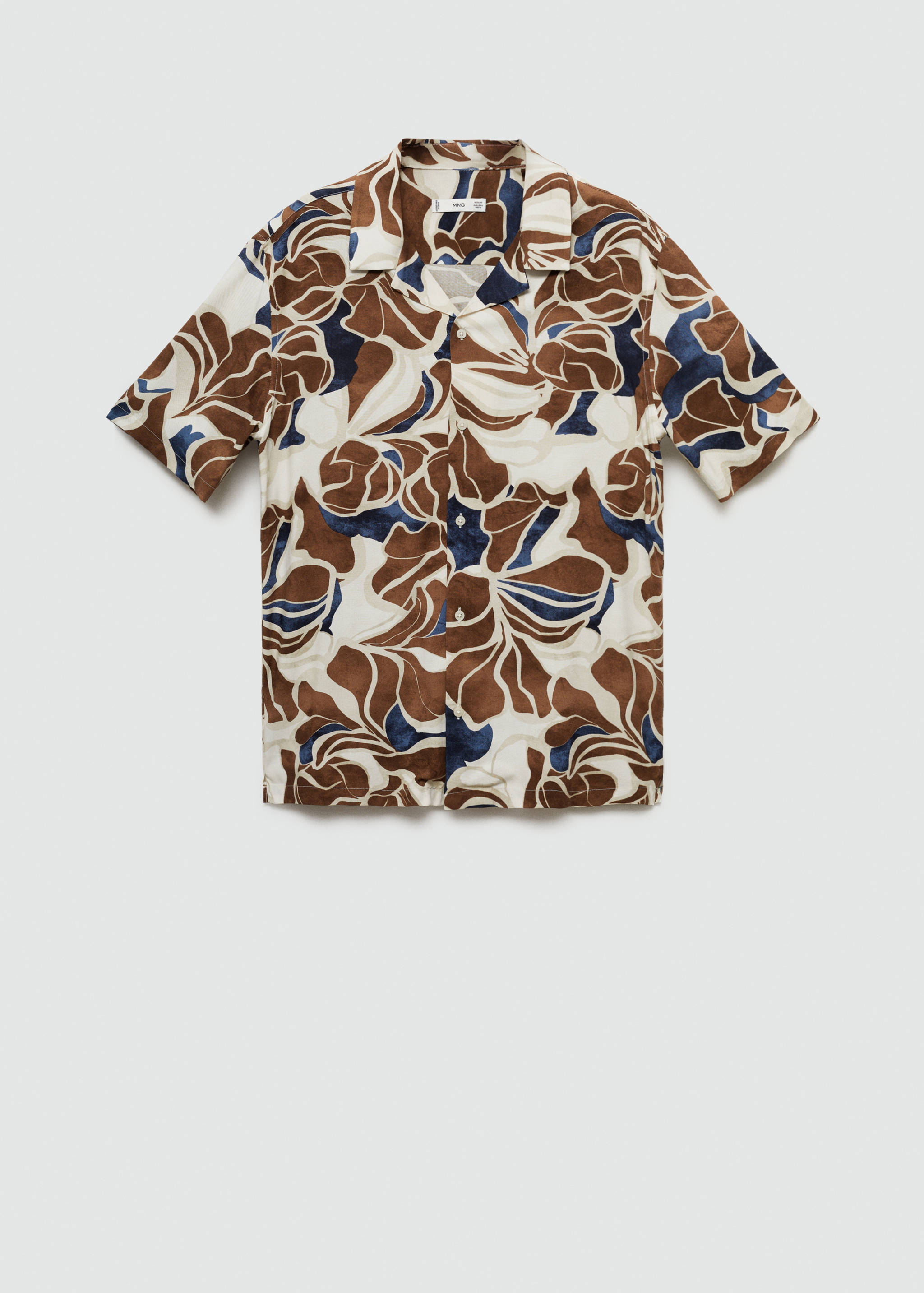 Printed fluid regular-fit shirt - Article without model