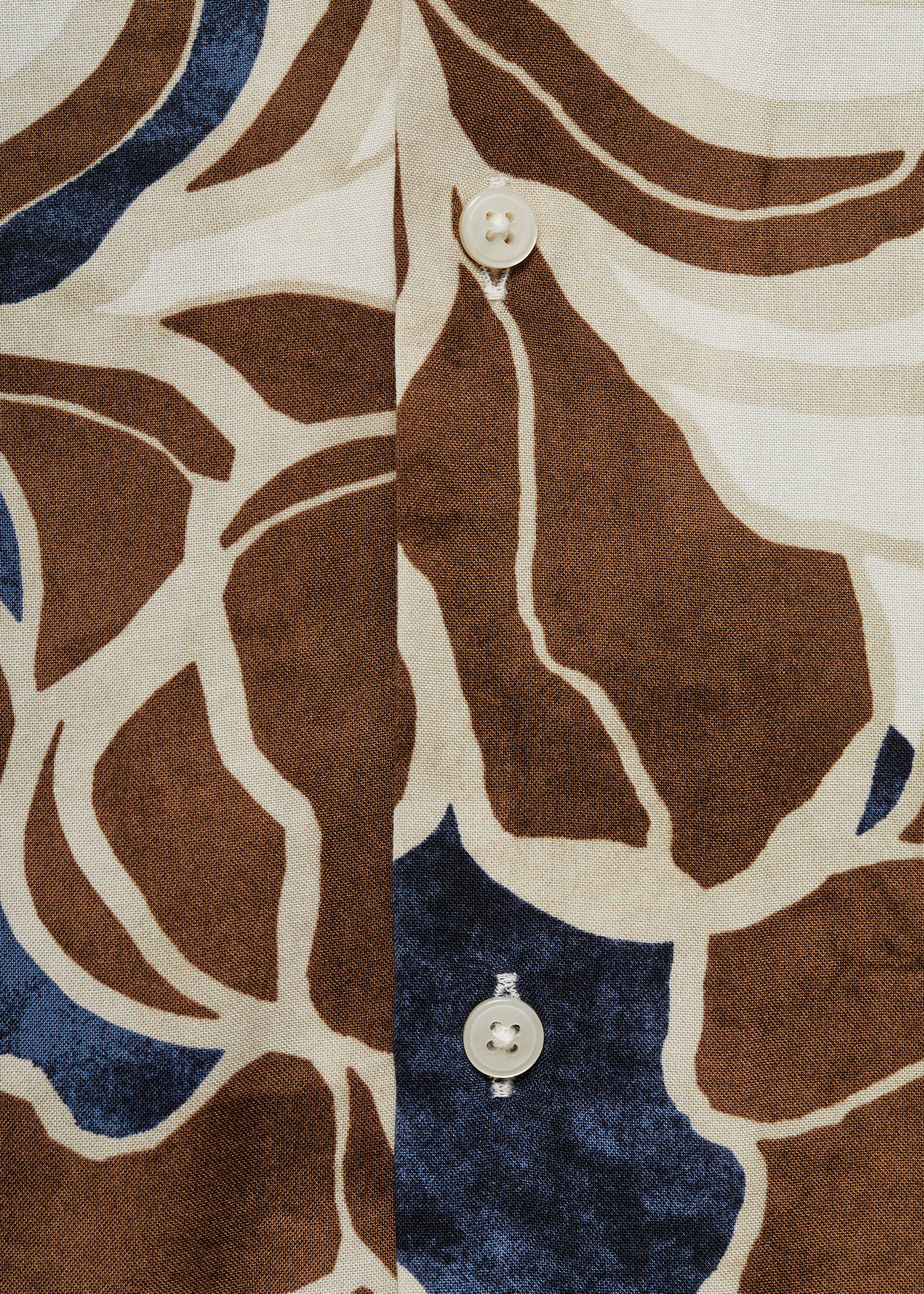 Printed fluid regular-fit shirt - Details of the article 0