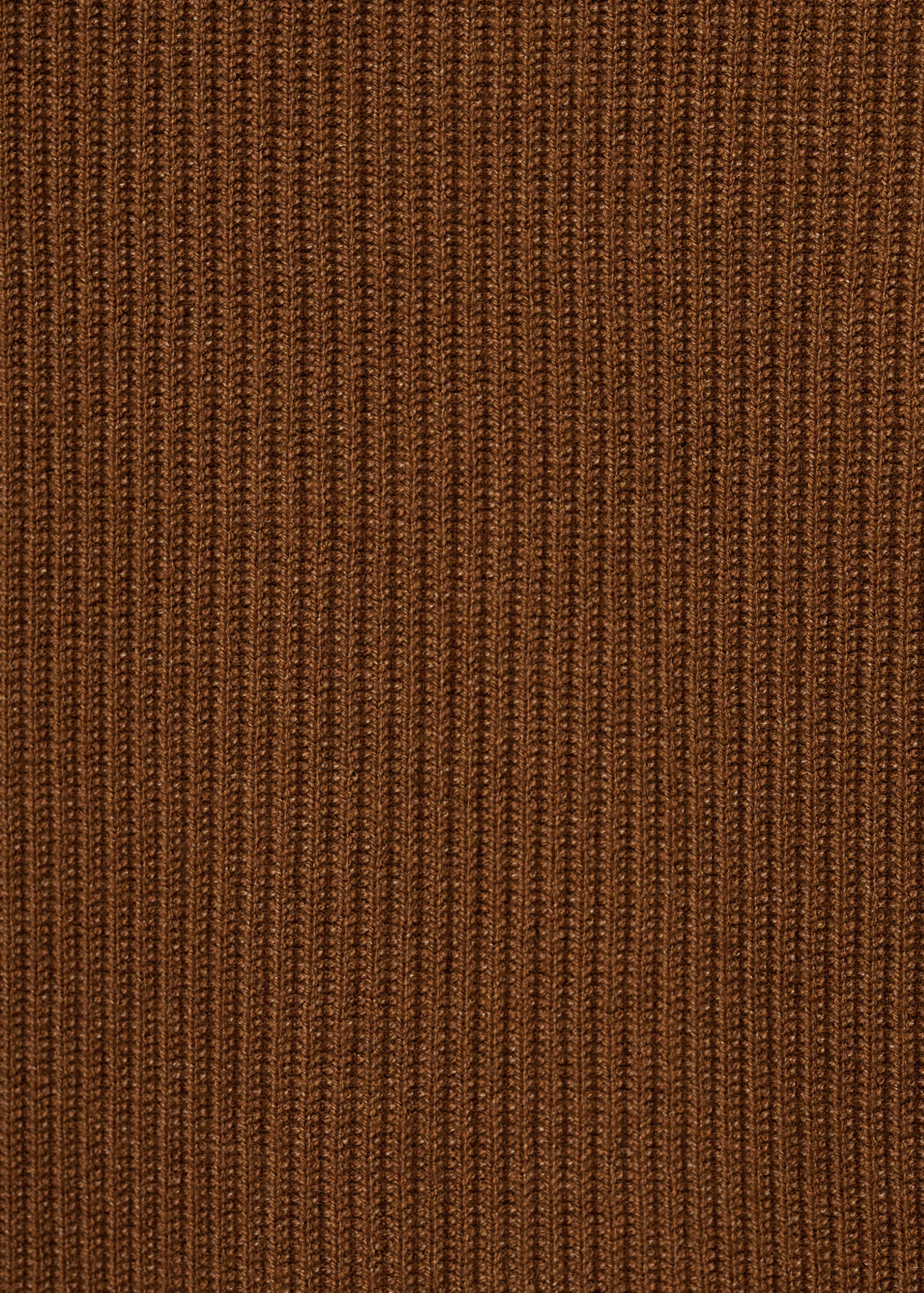Cotton-blend ribbed polo sweater - Details of the article 0