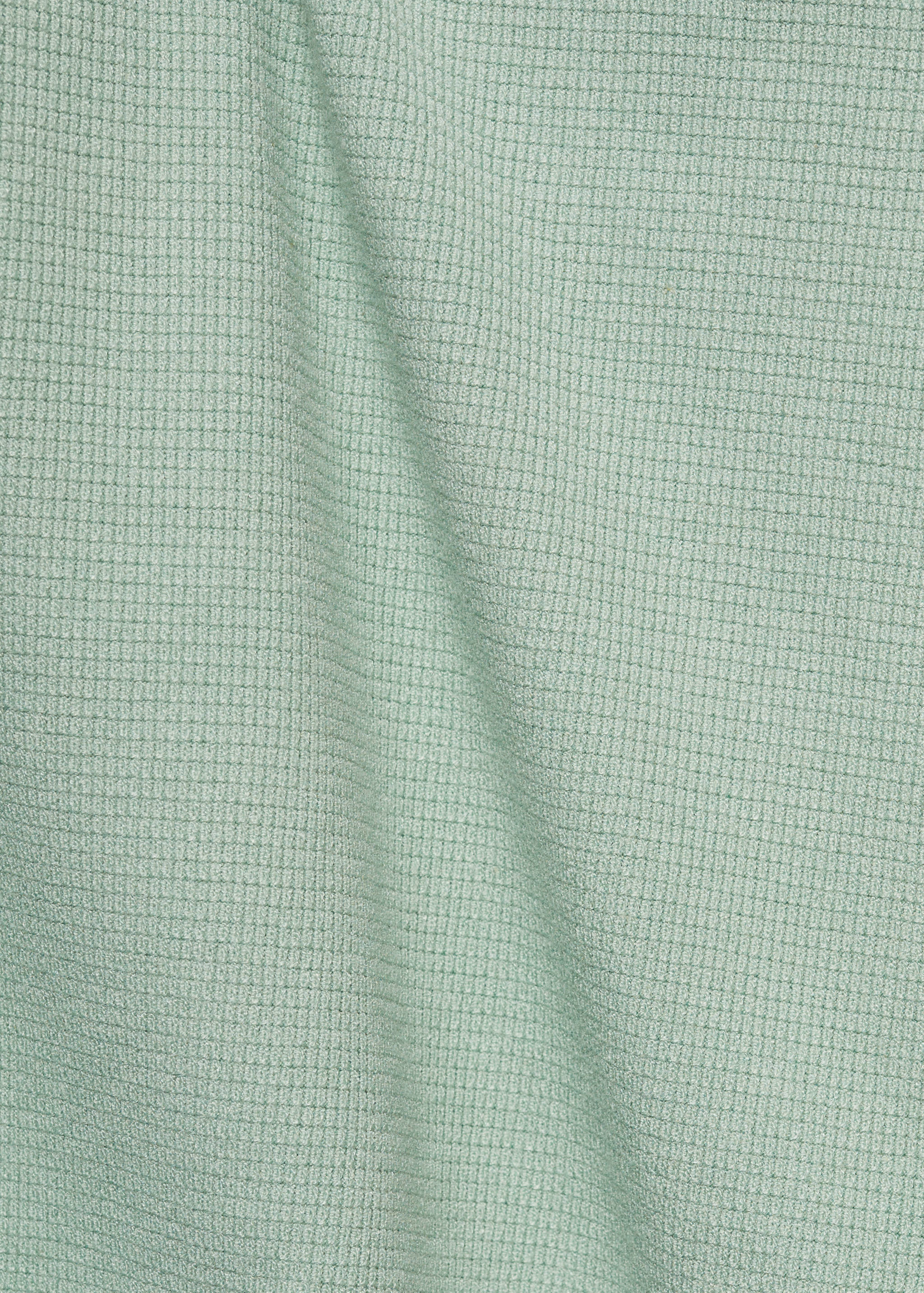 Structured fine-knit polo shirt - Details of the article 0