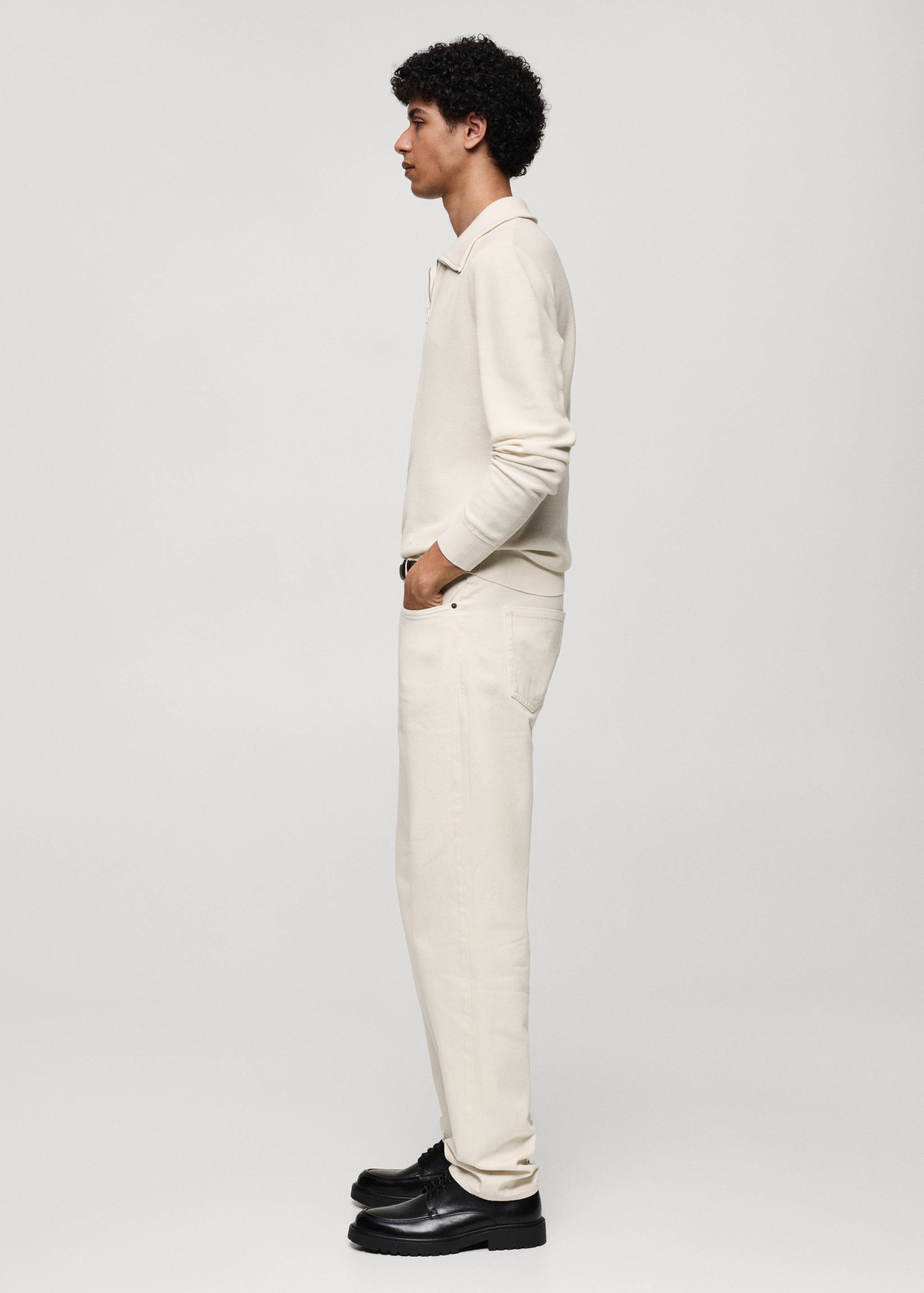 Pull-over structuré col polo zippé - Détail de l'article 2